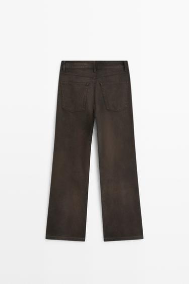 Kick flare fit pants — Chocolate 6