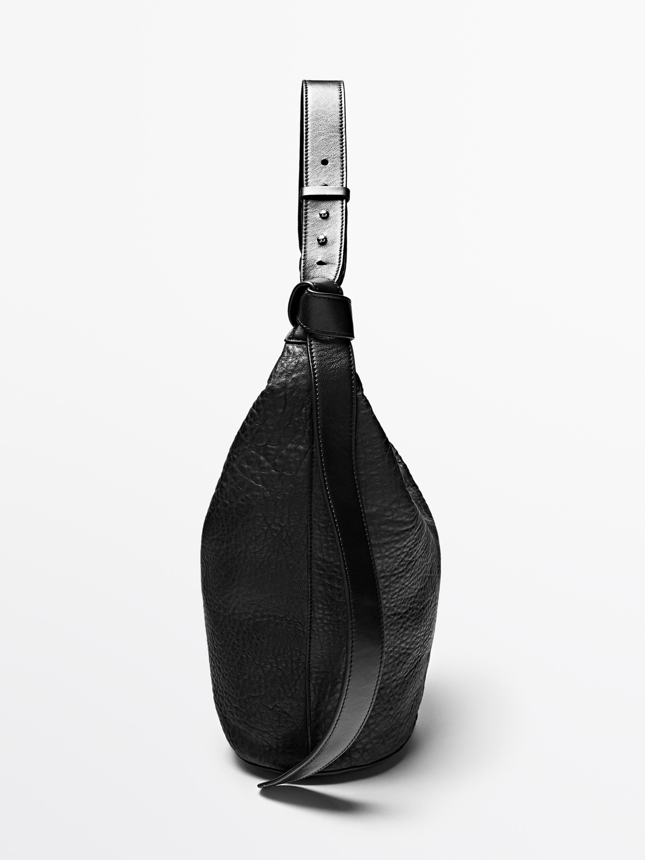Beuteltasche aus Nappaleder