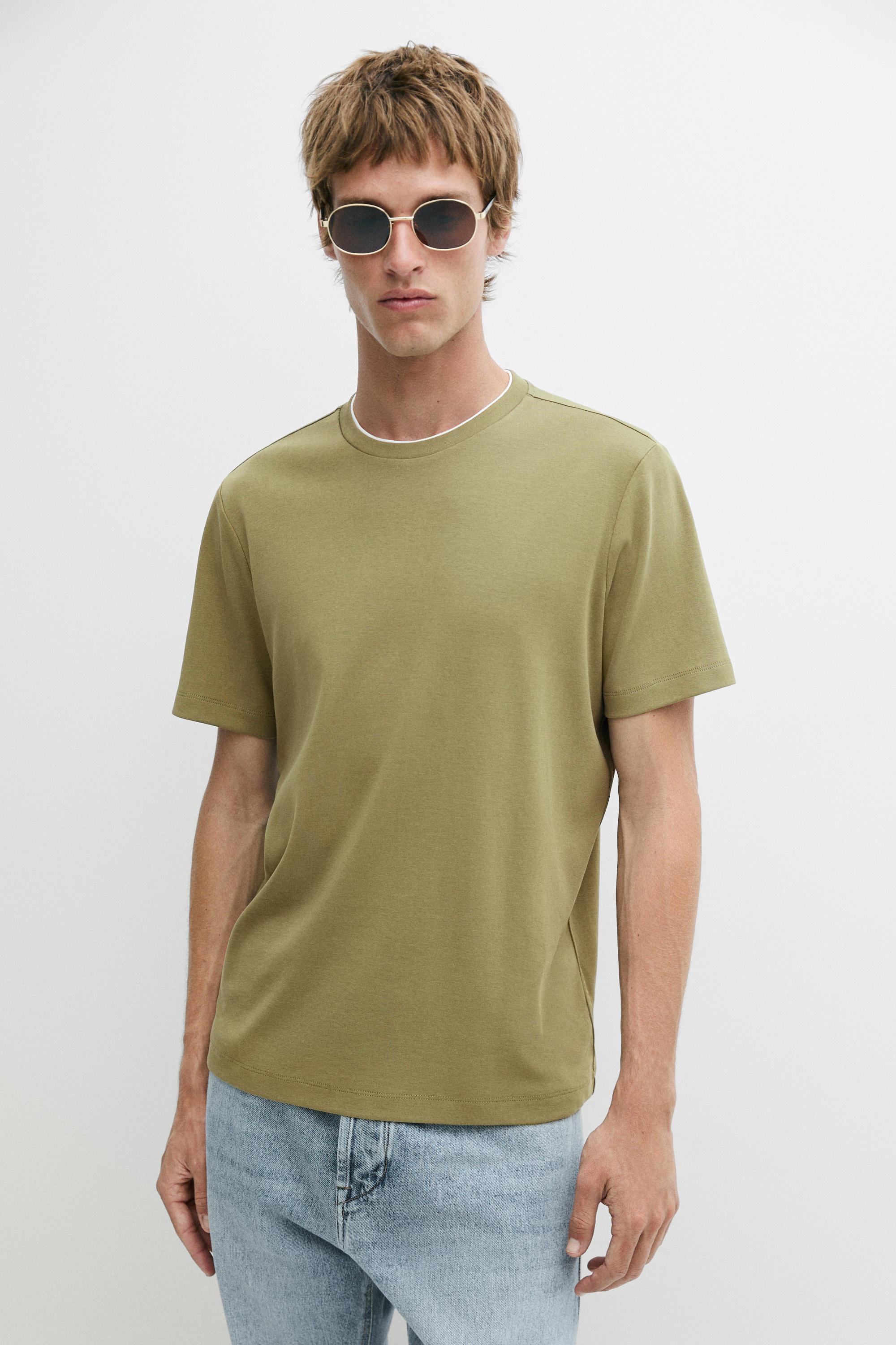 100% cotton double-neck T-shirt