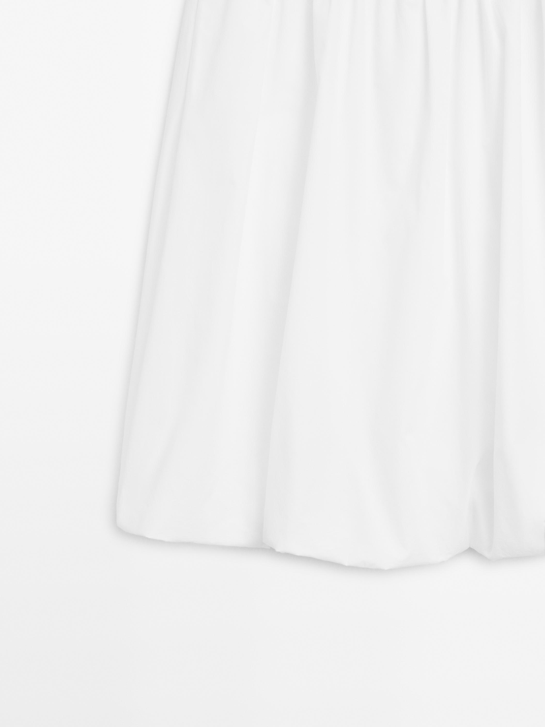 Jupe midi bouffante 100 % coton