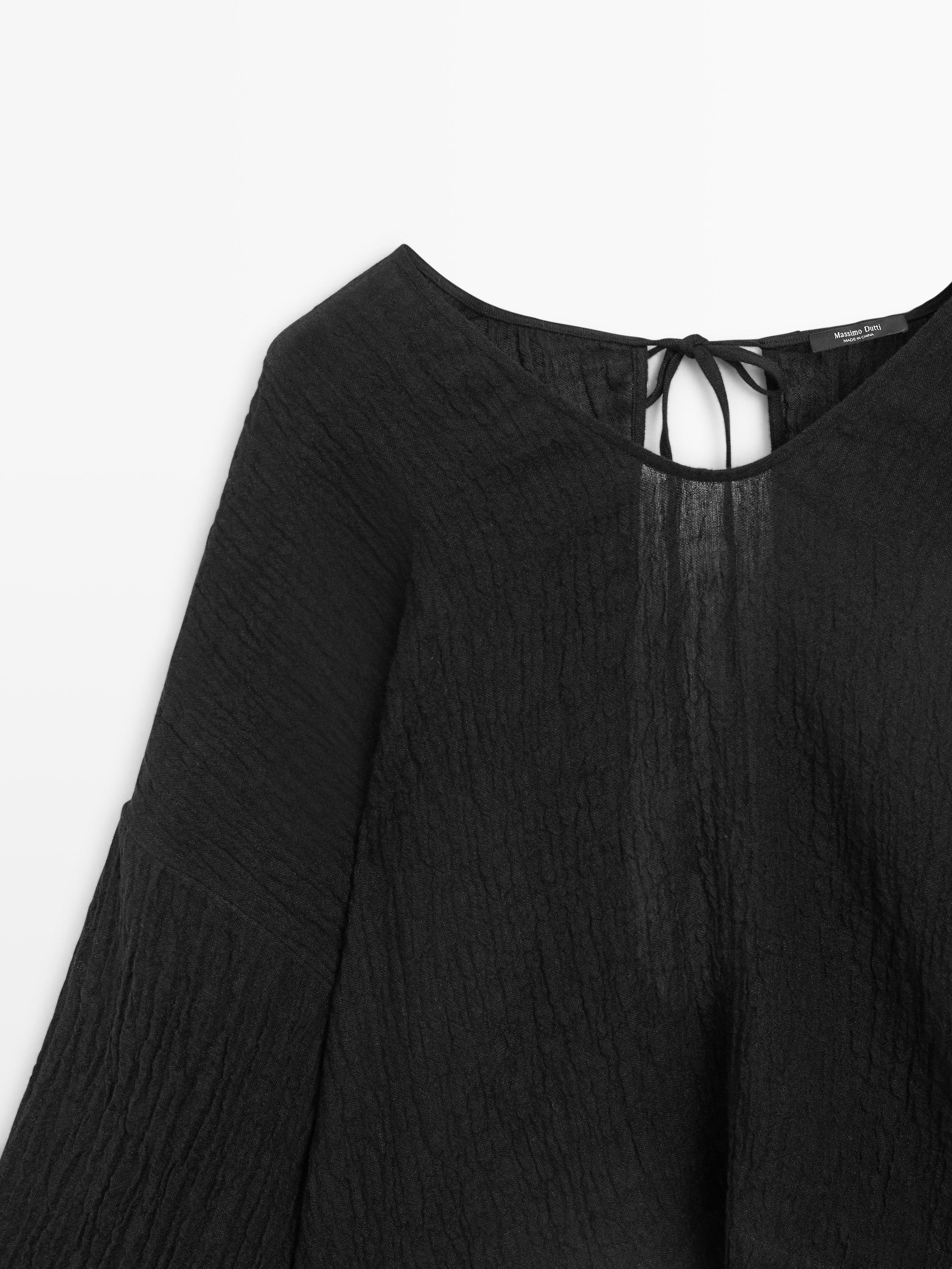 Blusa fluida 100% lino