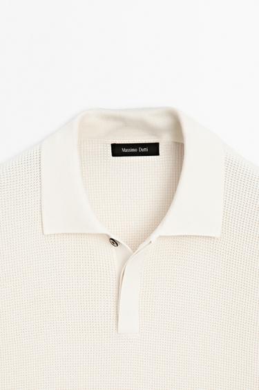 100% cotton short sleeve polo shirt — CREAM 9