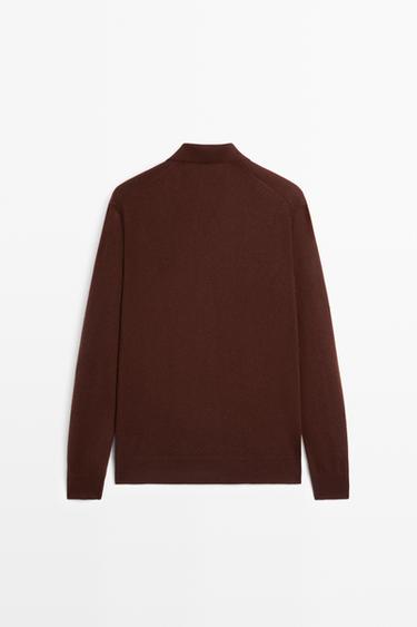 100% cashmere knit polo sweater — BRANDY 6