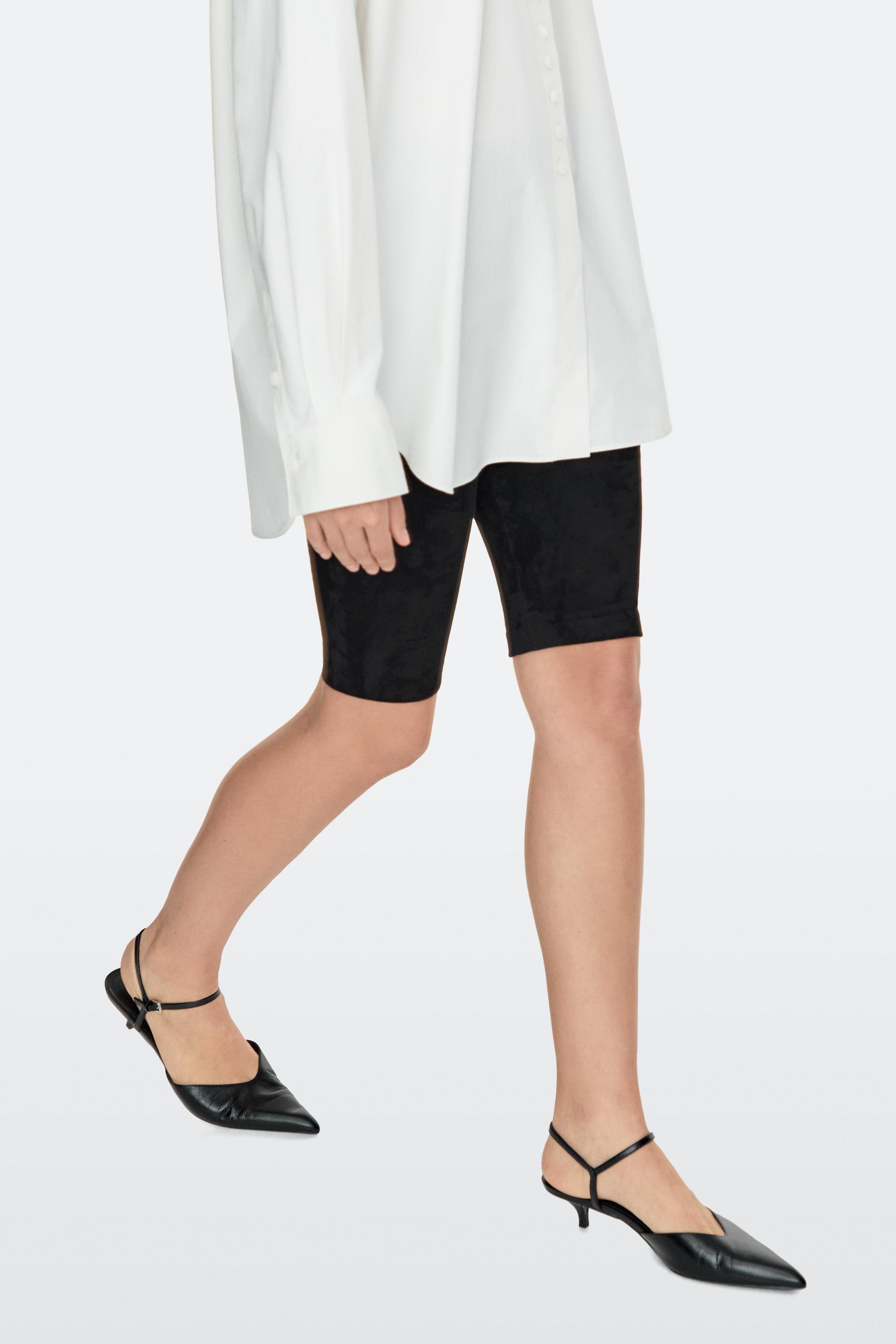 High-heel slingback shoes — BLACK