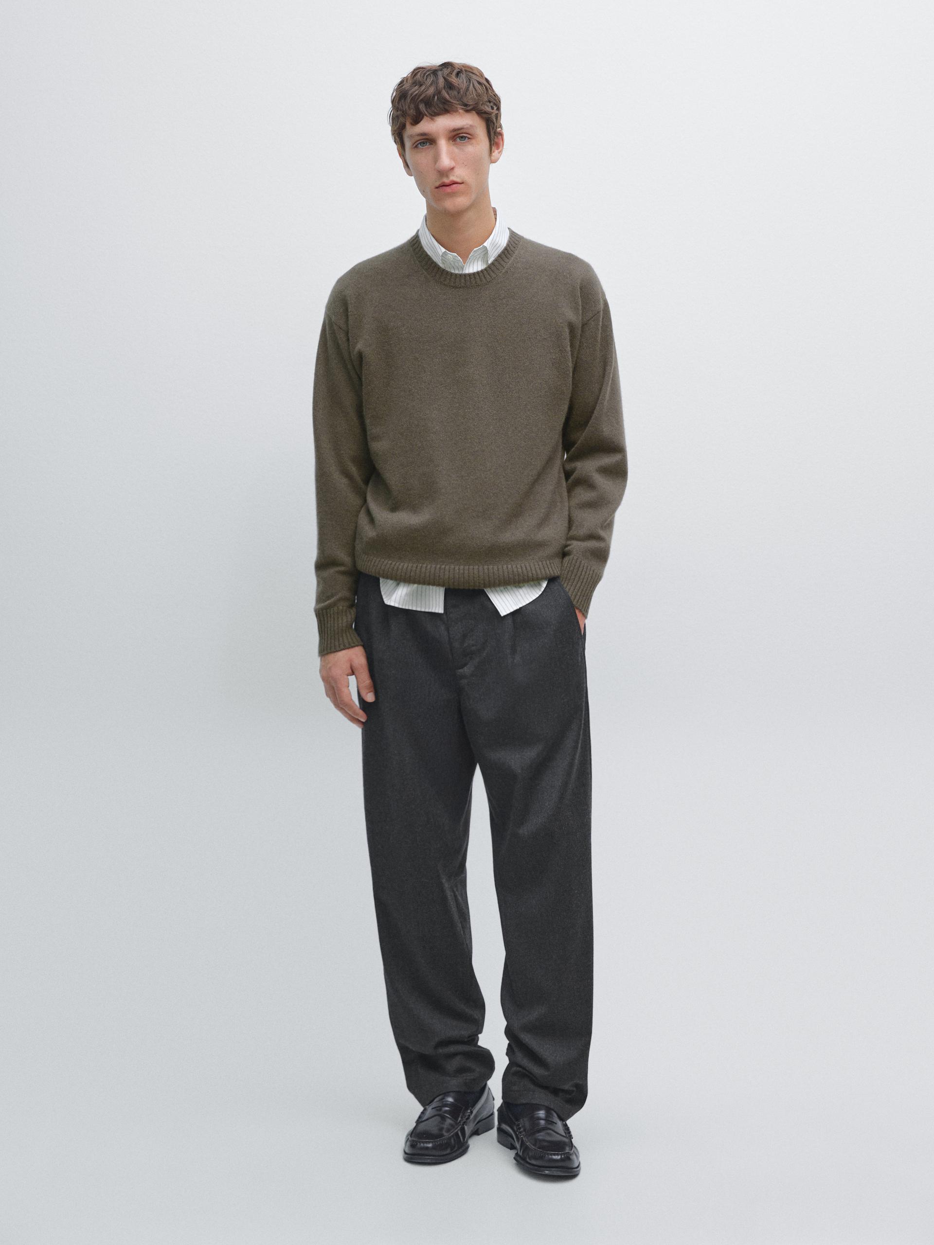 Maglia 100% Cashmere - Grigio - S - Massimo Dutti - Maschile