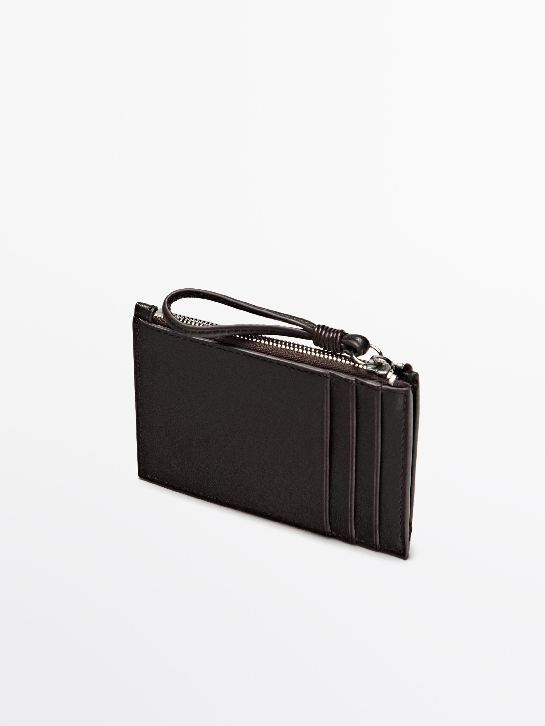 Small nappa leather wallet