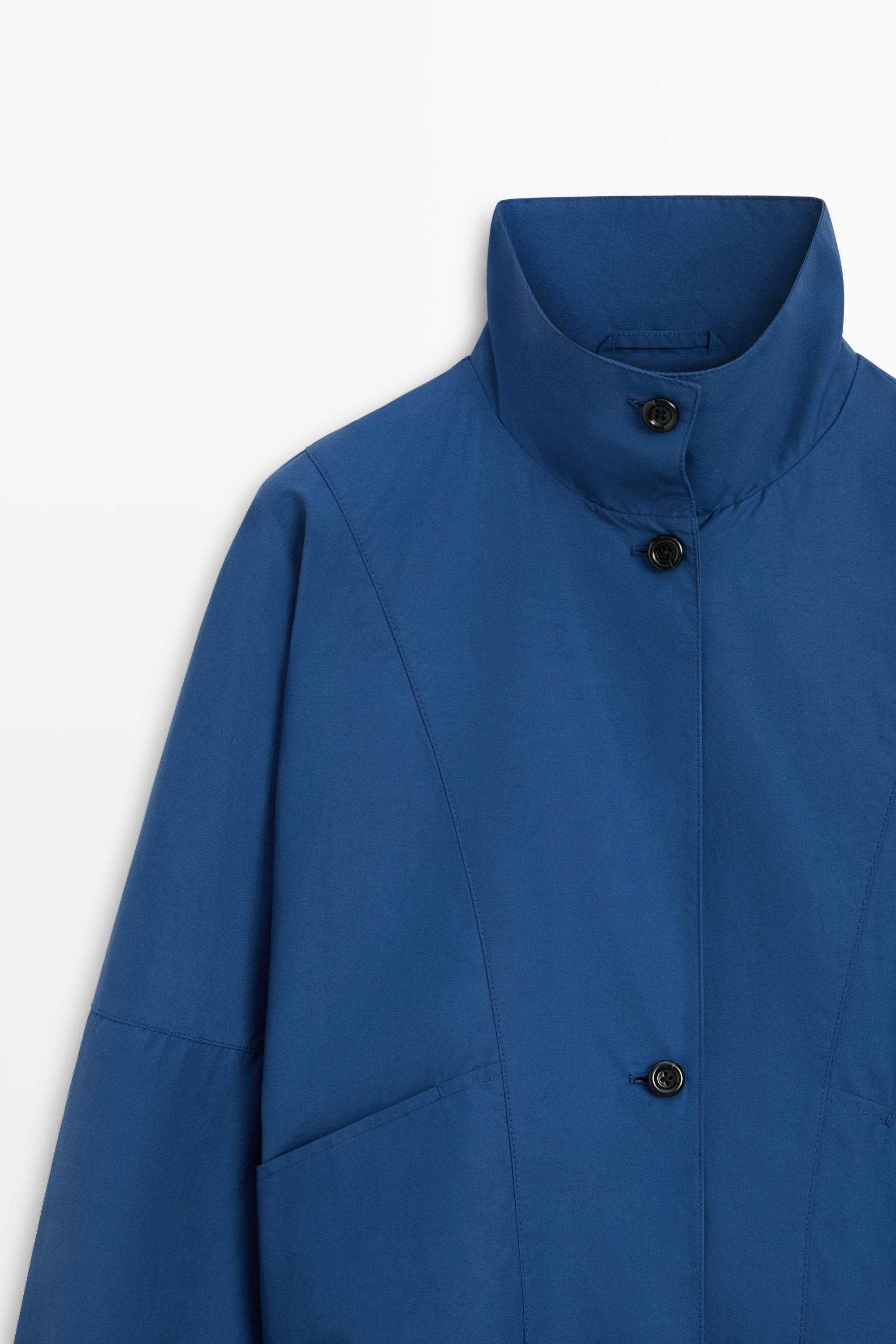Technical puff bomber jacket — BLUE