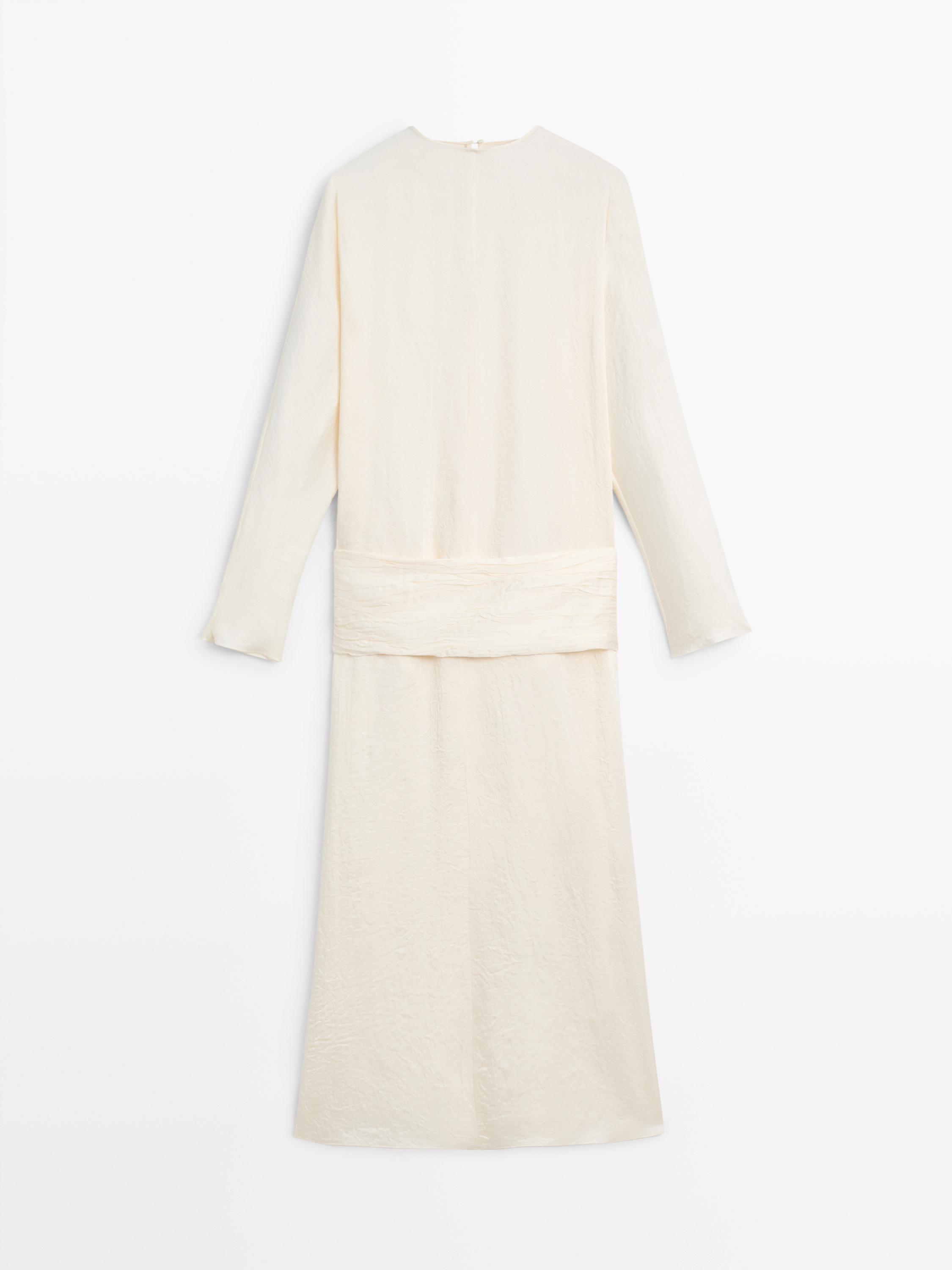 Vestido midi fajín - STUDIO