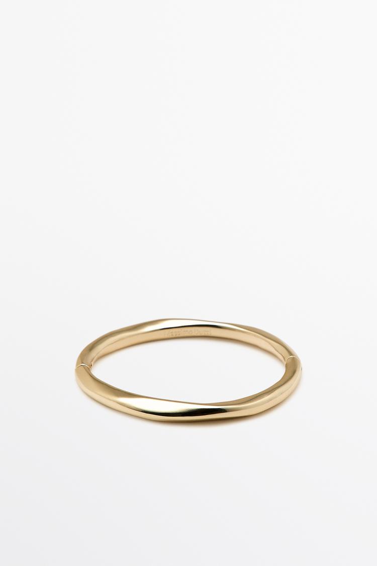 Fine irregular contour bracelet — GOLDEN