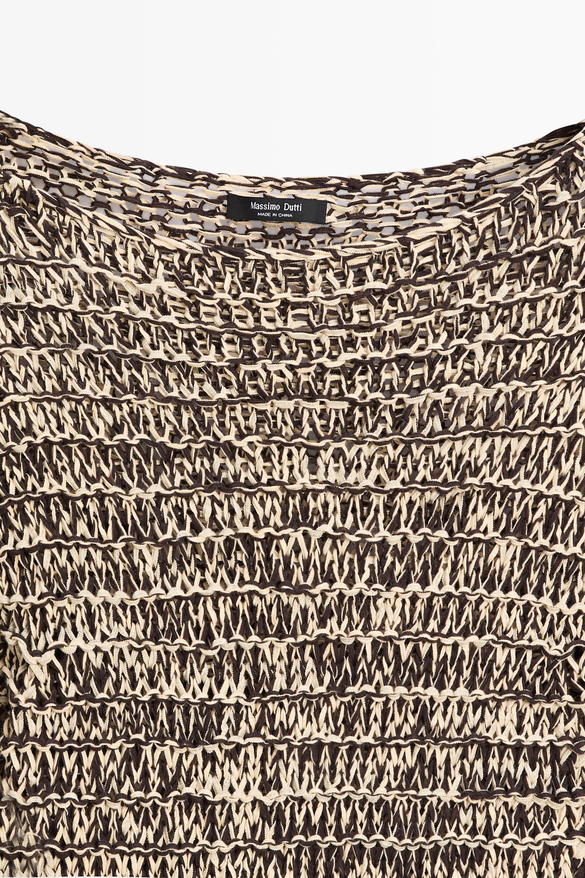 Marled knit sweater