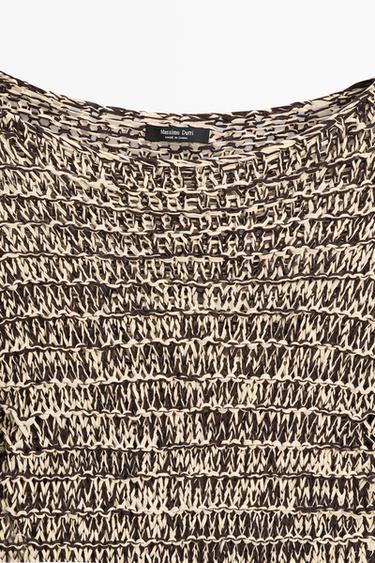 Marled knit sweater — SAND 4