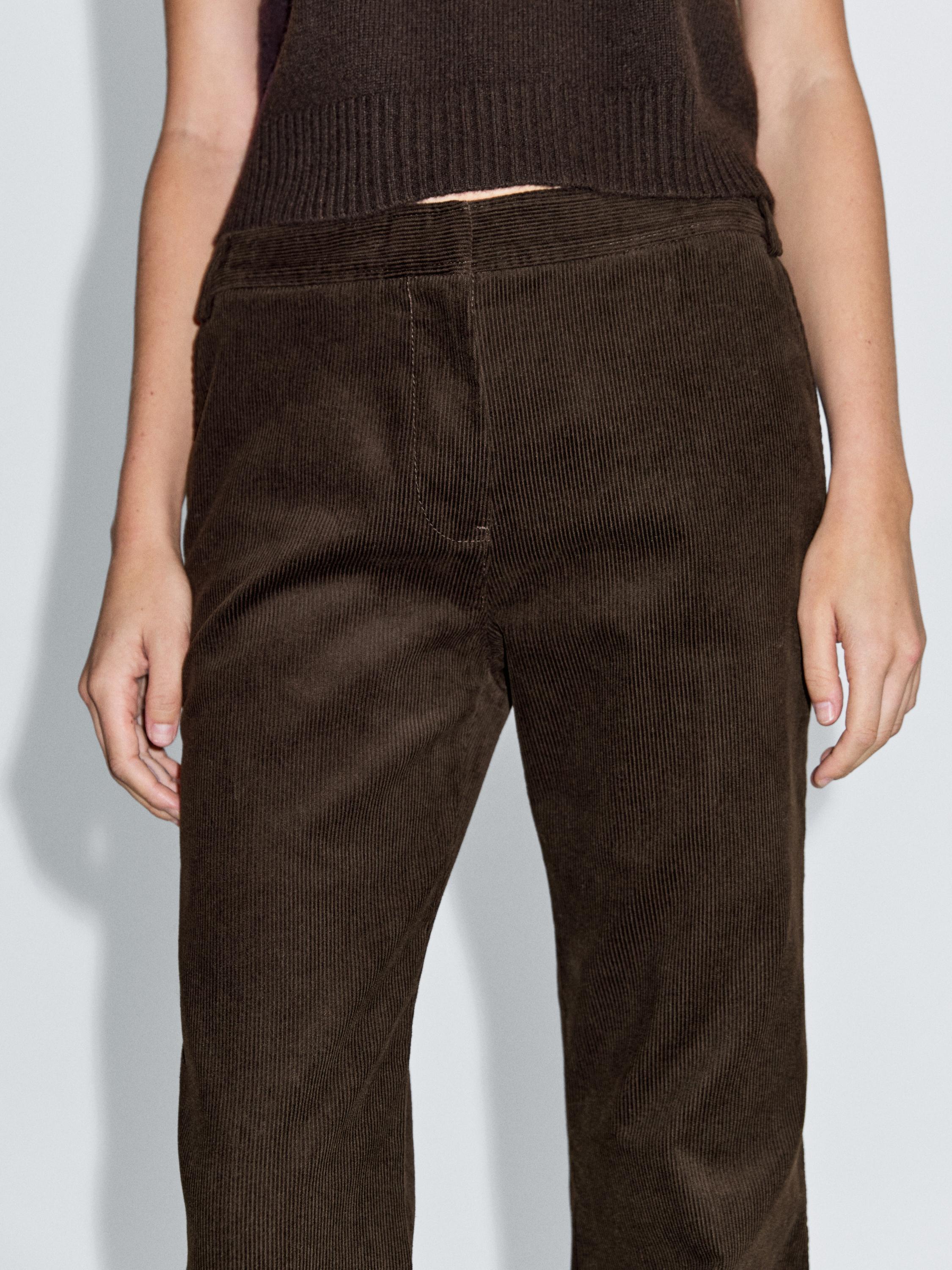 Κοτλέ παντελόνι flare fit