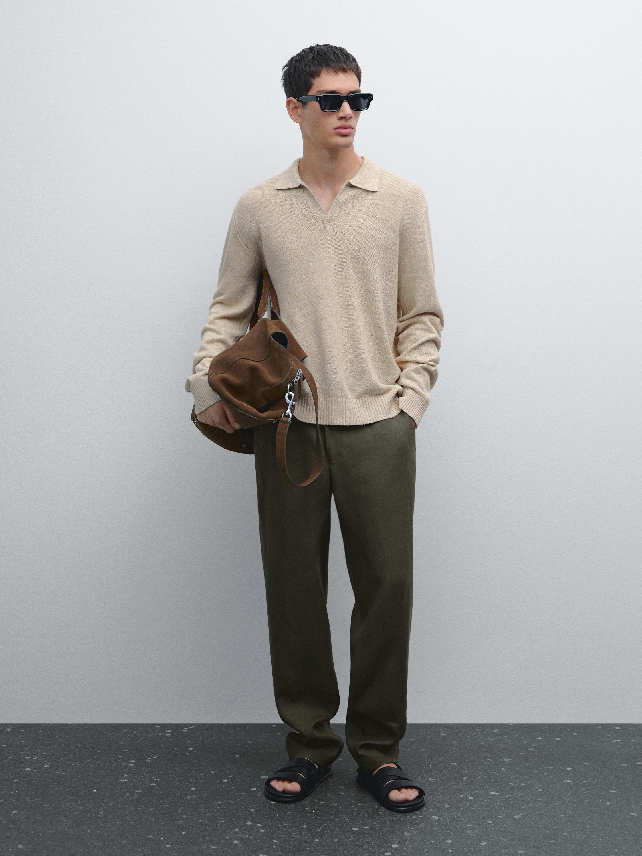 100% linnen broek regular fit