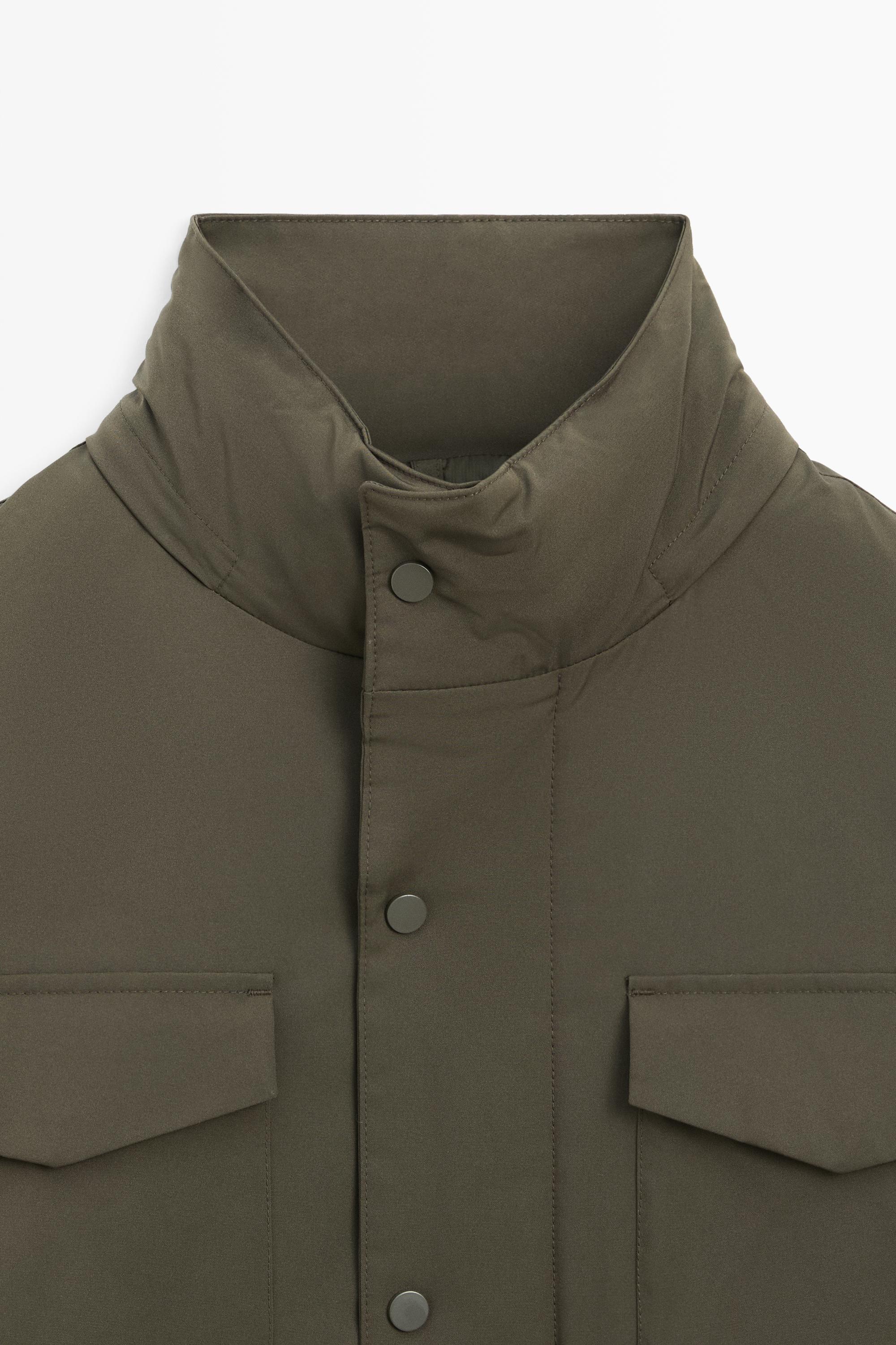 Massimo Dutti Cepli şişme mont görsel 6
