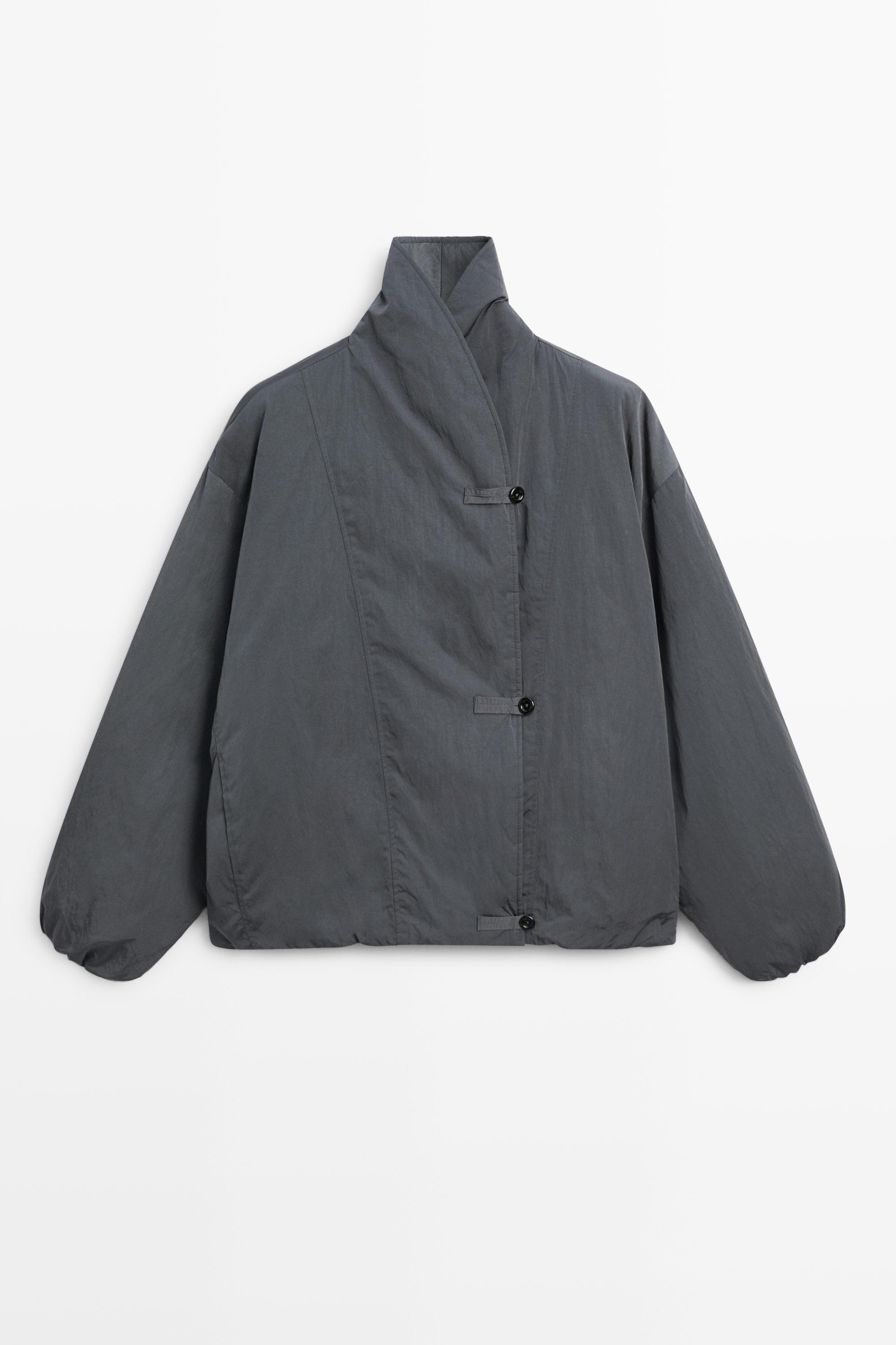 Quilted bomber jacket