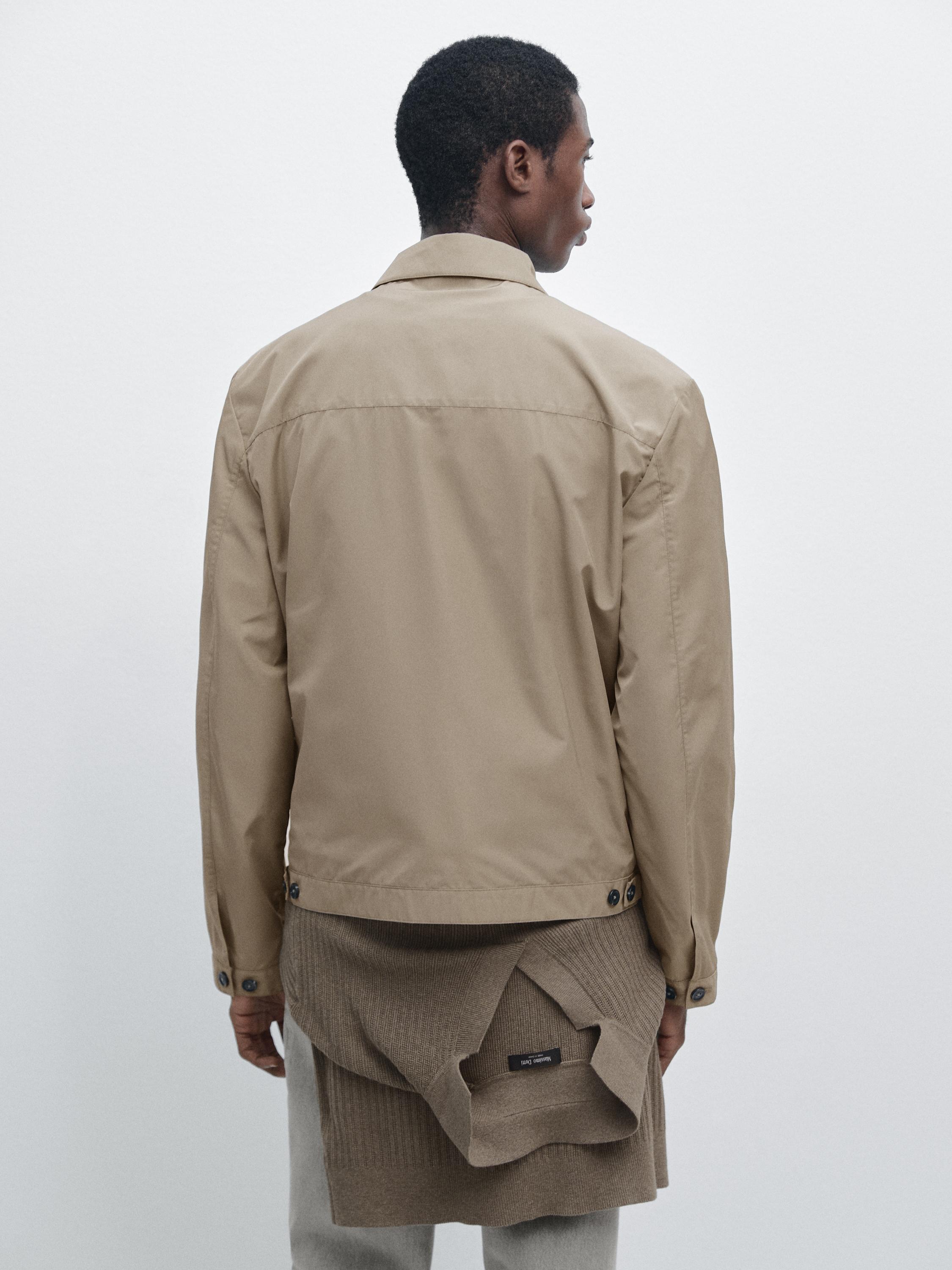 Short technical fabric jacket — MINK