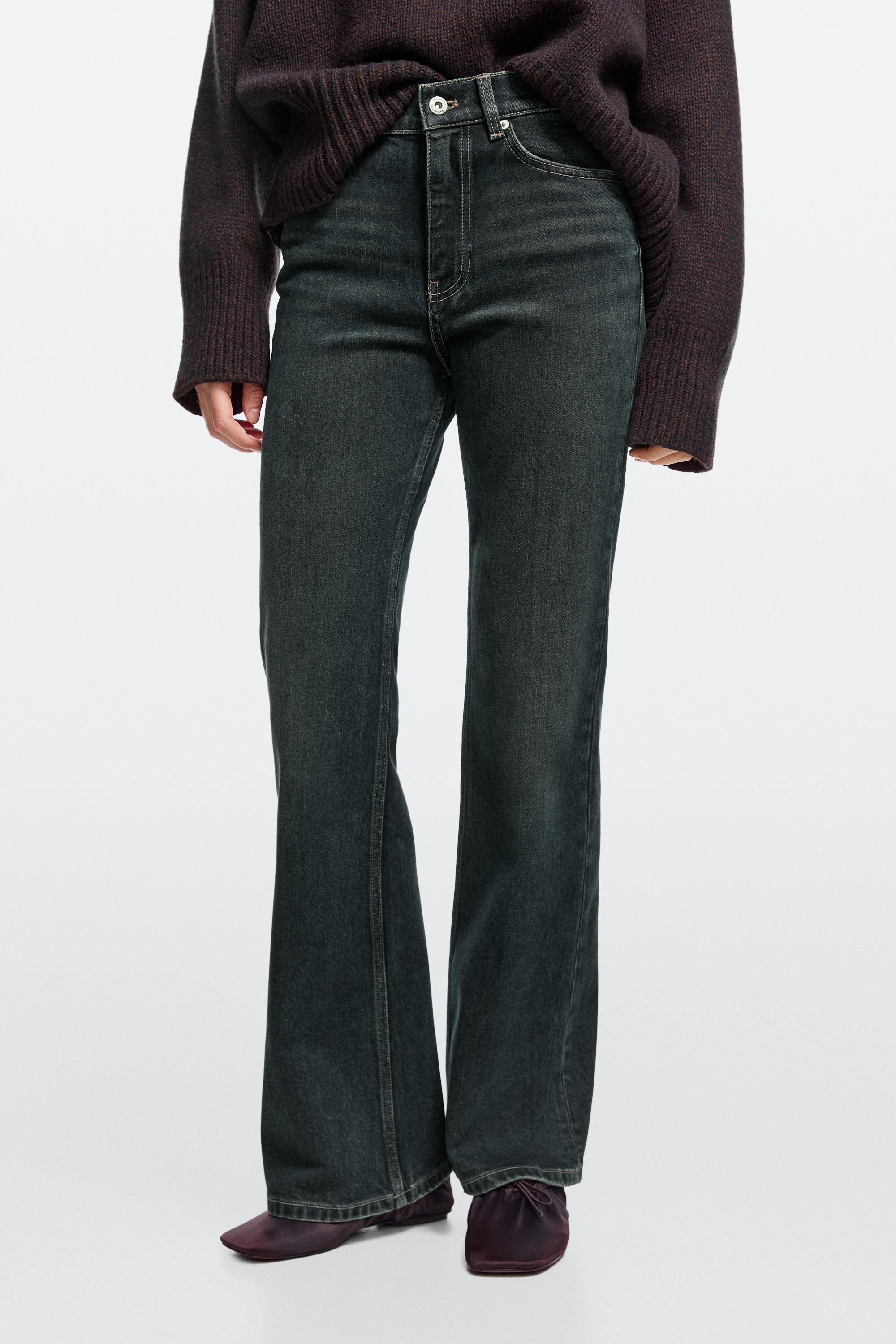 Mid-waist flare fit jeans