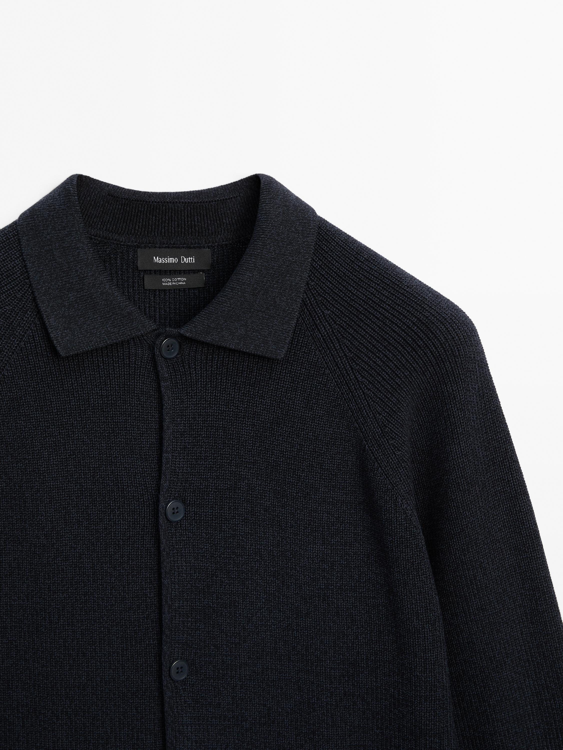 100% cotton knit cardigan