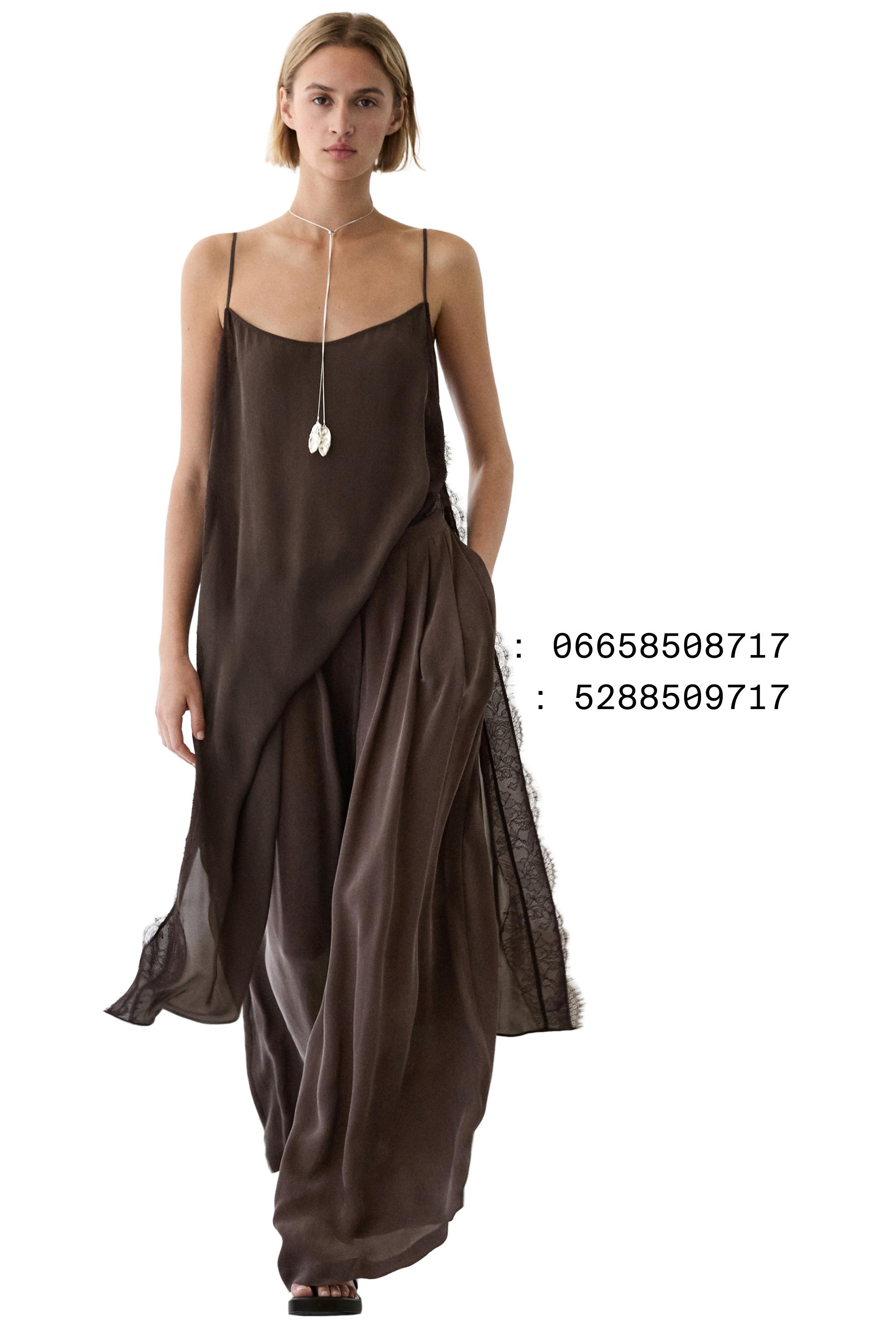 Total look flowing skort — Chocolate