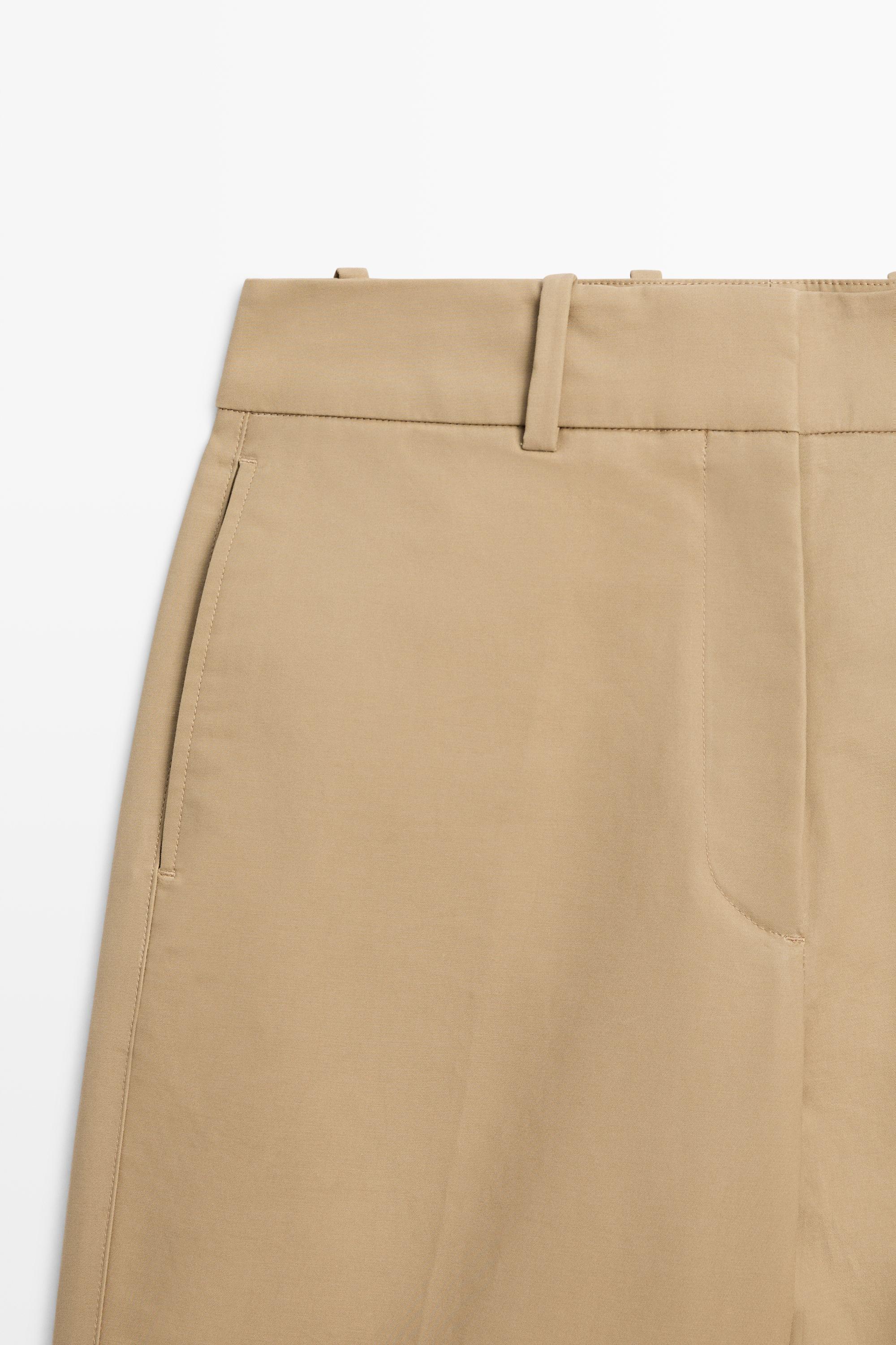 Adjustable tab trousers - STUDIO — CAMEL