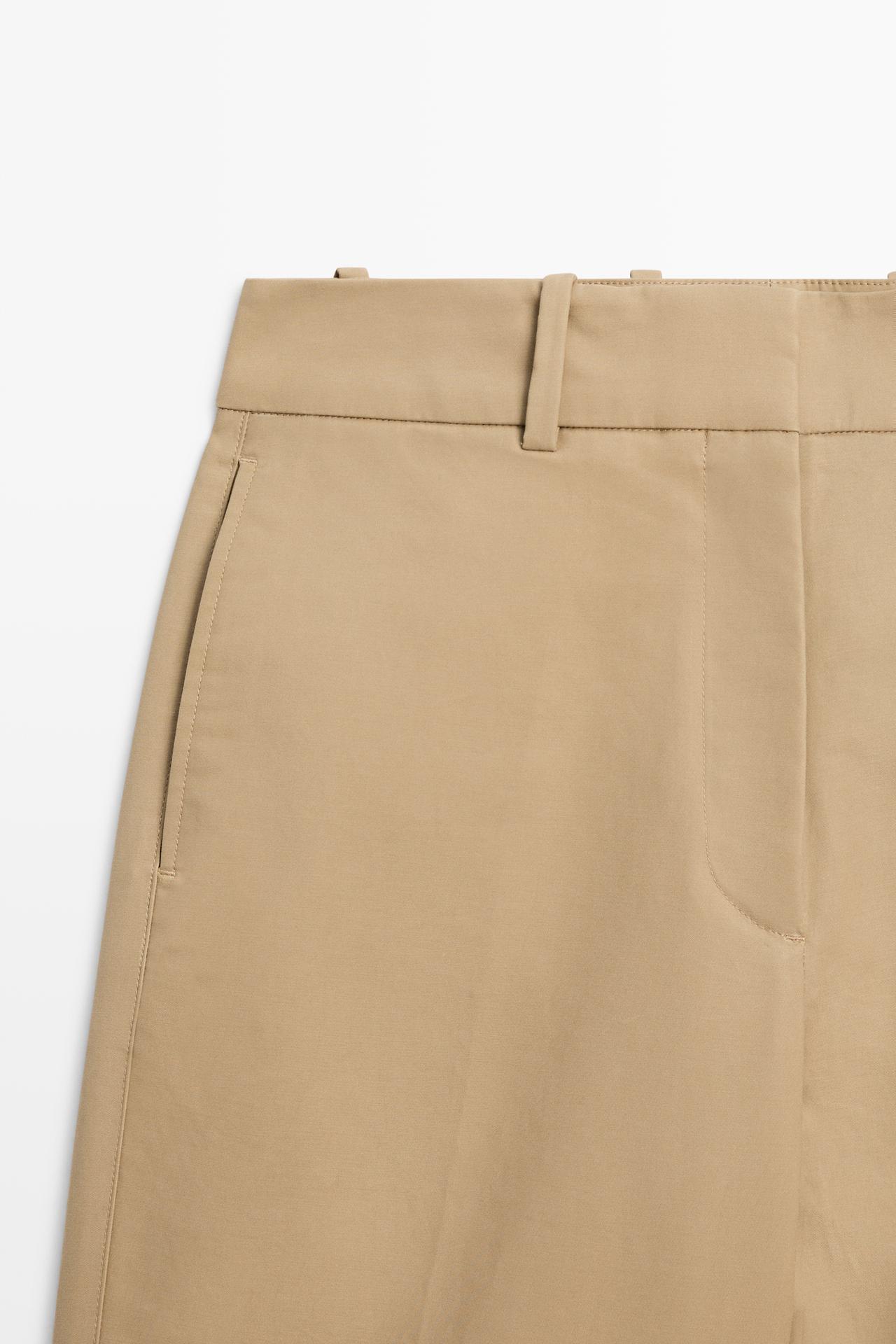 Adjustable tab trousers - STUDIO — CAMEL