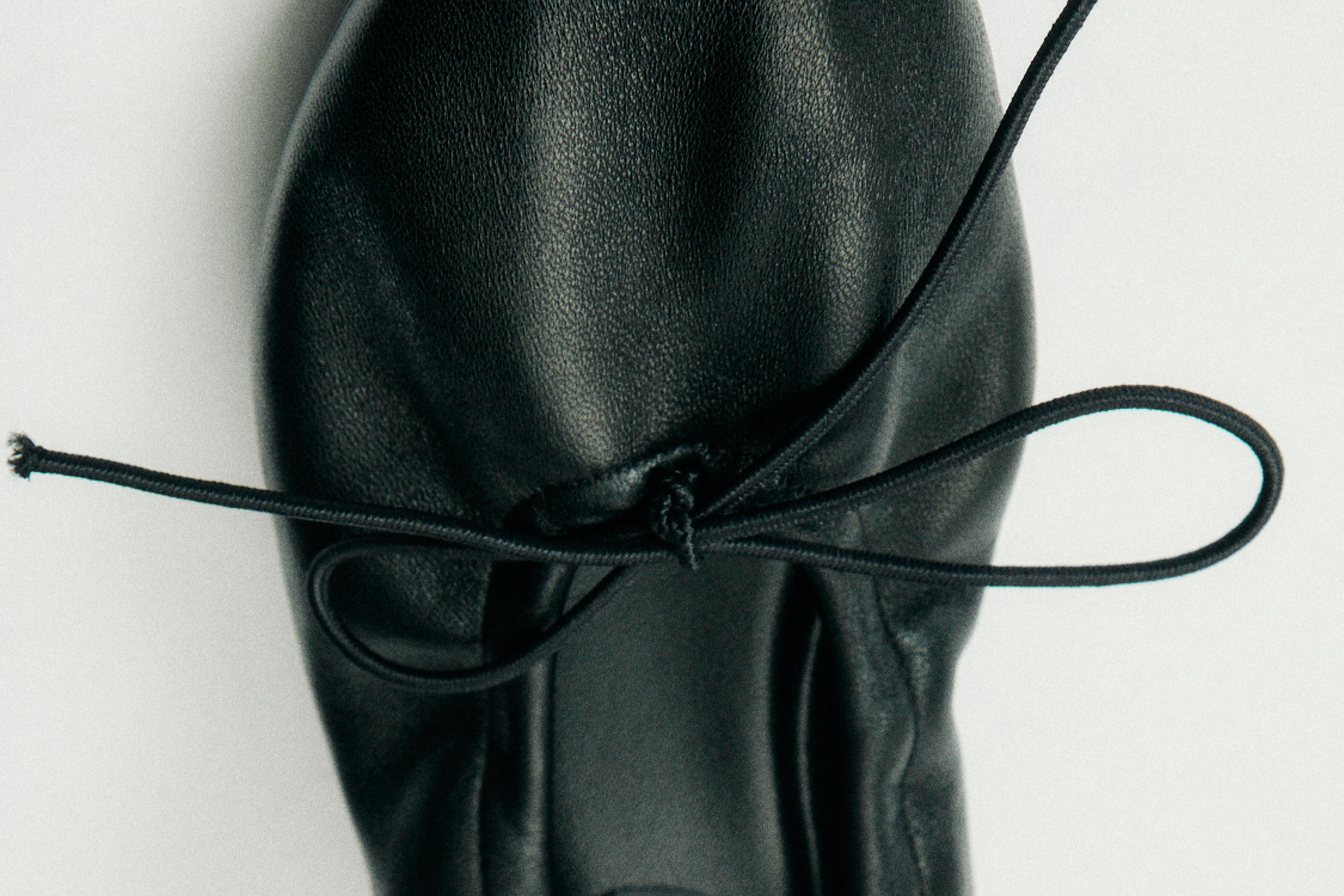 High-heel ballerinas — BLACK
