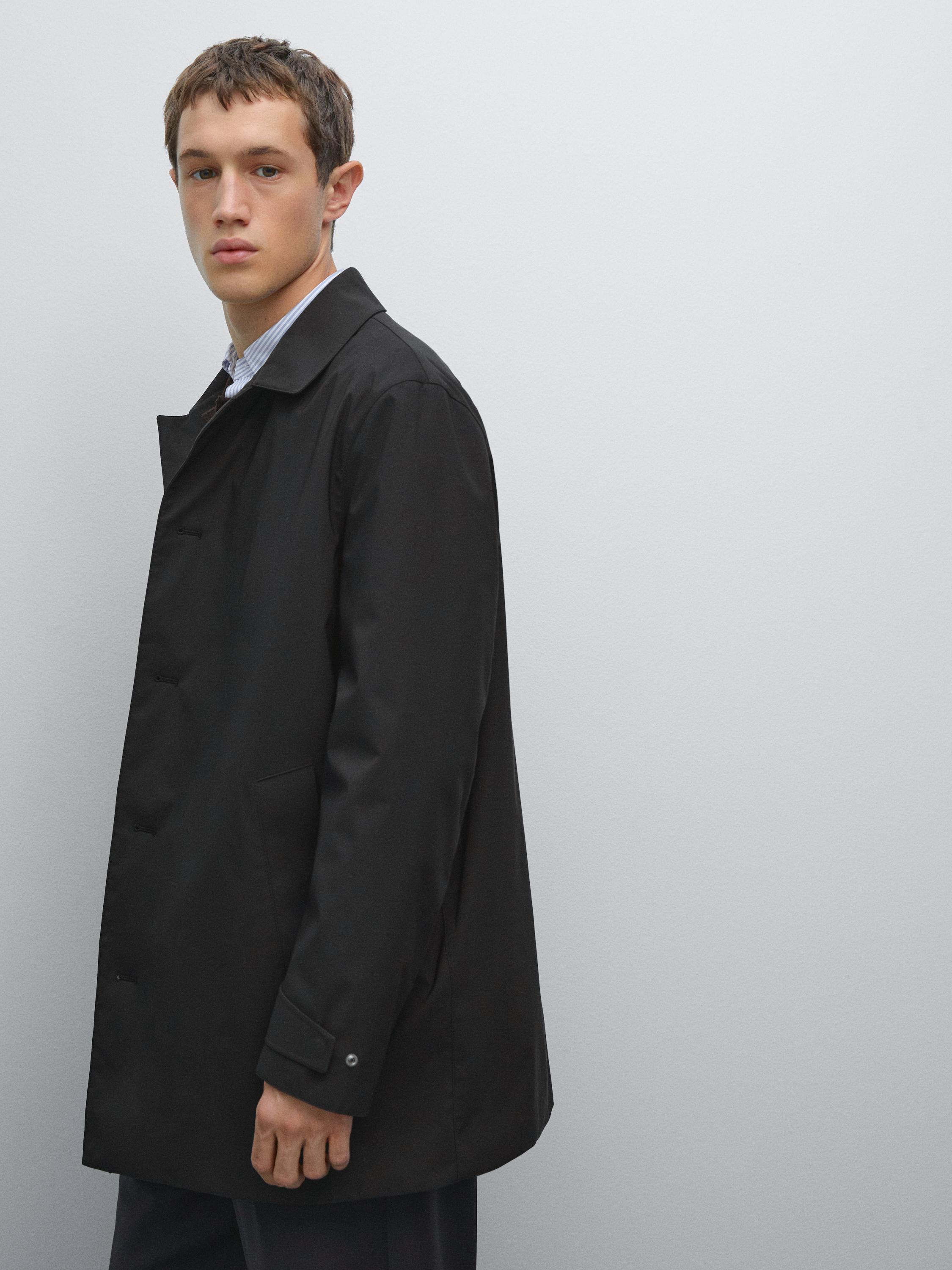 Trench in tessuto water repellent