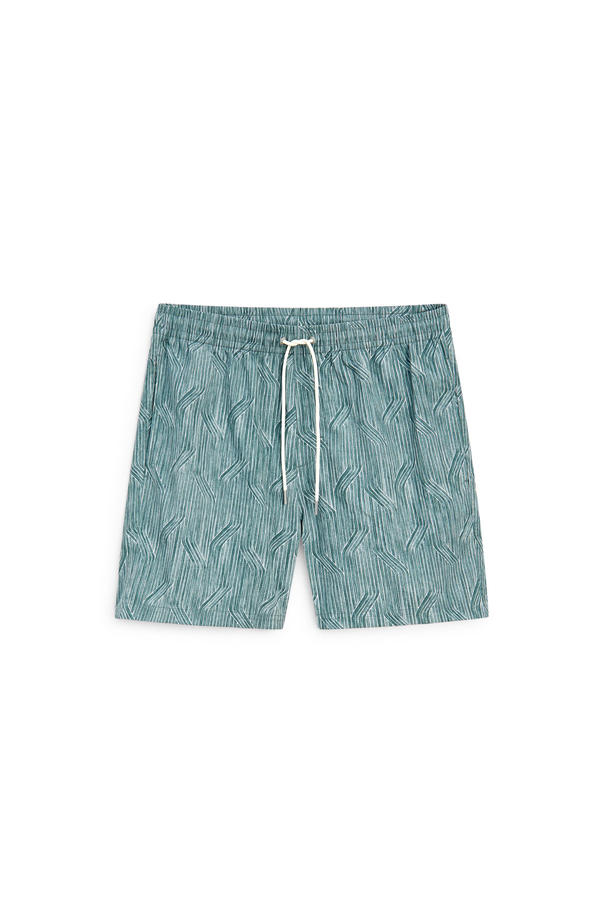 Printed swimming trunks — WATER GREEN