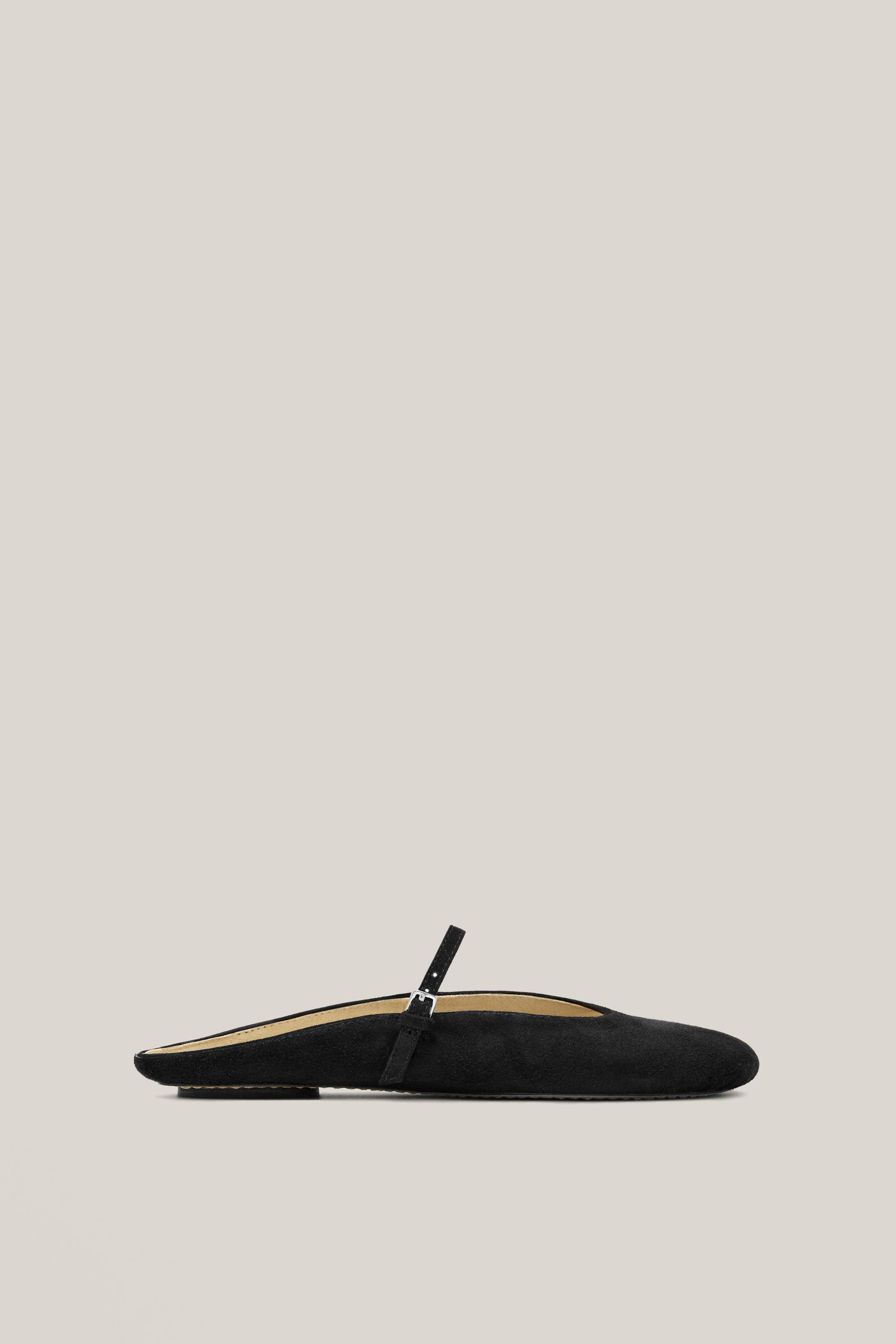 Soft leather mule ballet flats - Limited Edition — BLACK