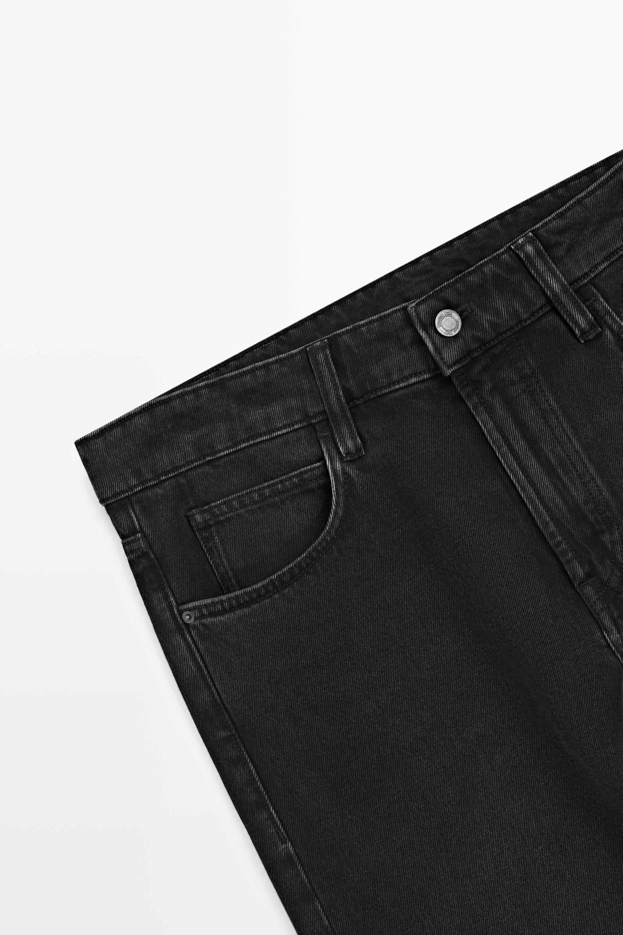 Tapered fit jeans — CHARCOAL