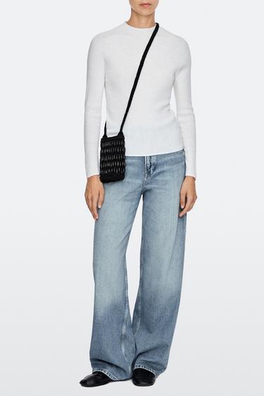 Crossbody bag with wooden details — BLACK 3