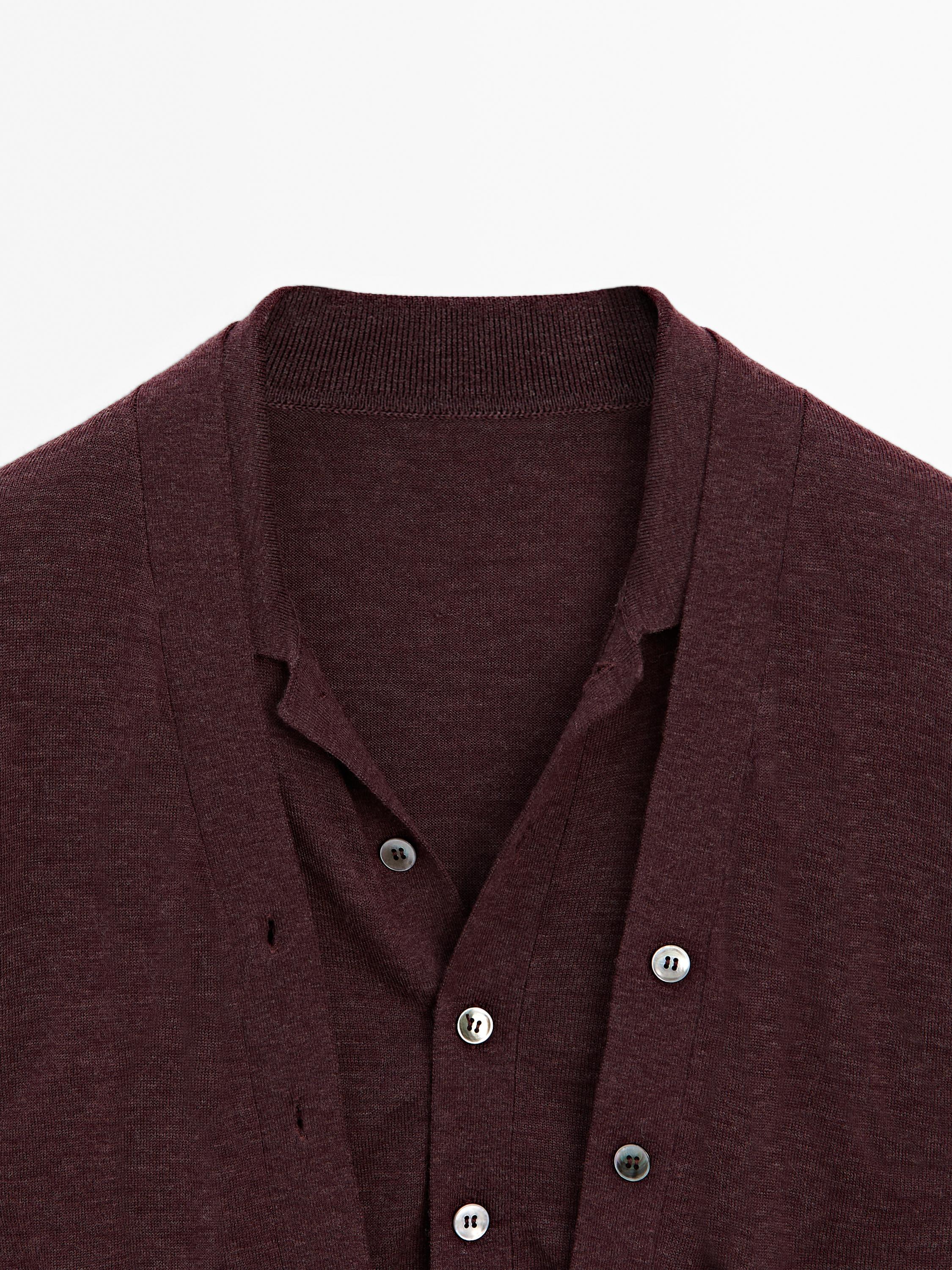 100% wool multi-way knit cardigan - STUDIO