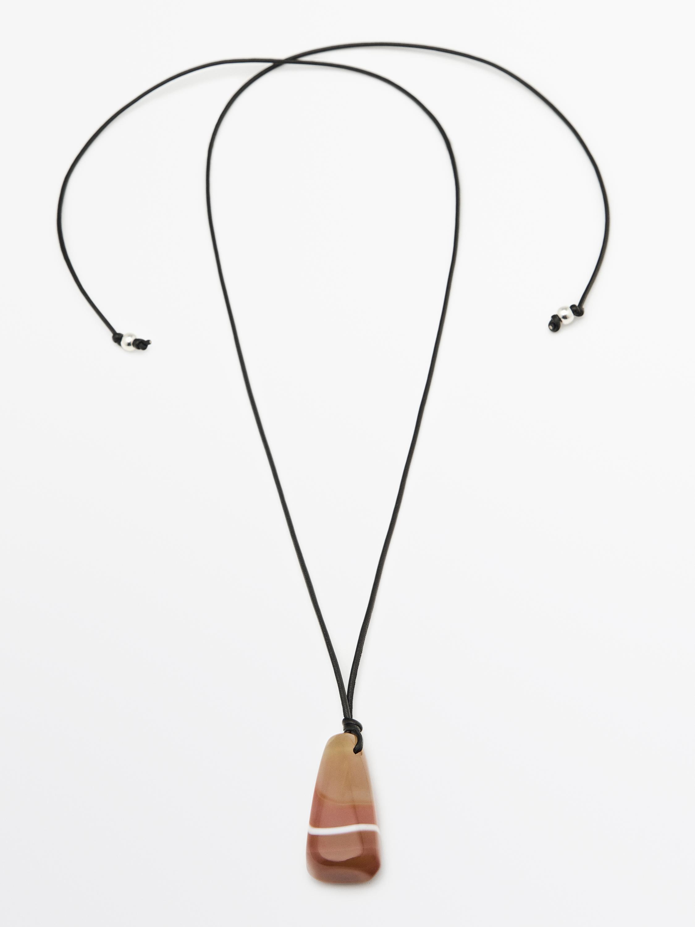 ★ Massimo Dutti★ Natural Stone Chain Necklace 04602526700 04602587808-c.jpg?ts=