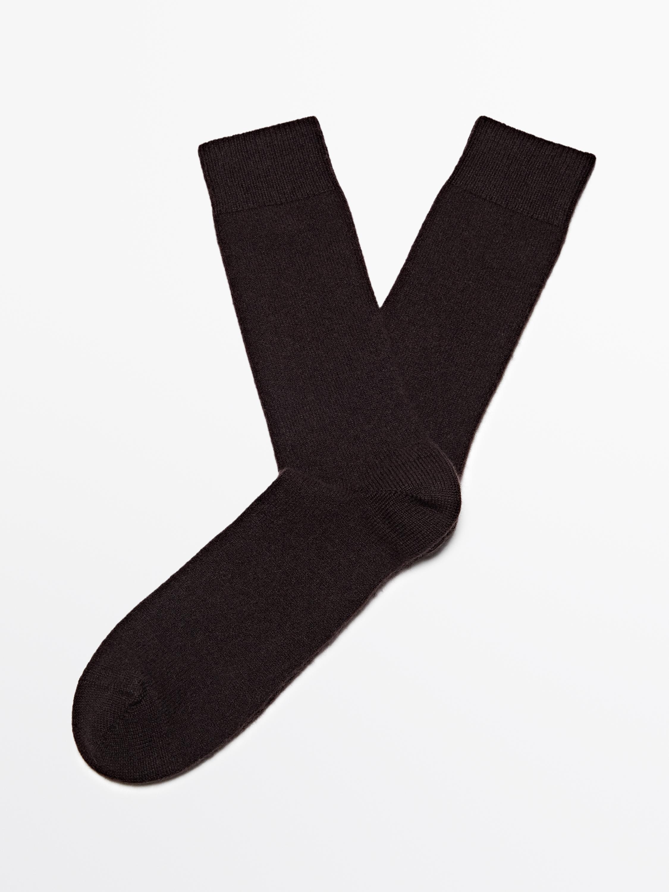 Calcetines punto mezcla cashmere