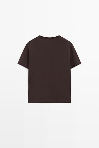 100% cotton short-sleeve T-shirt — BROWN 6