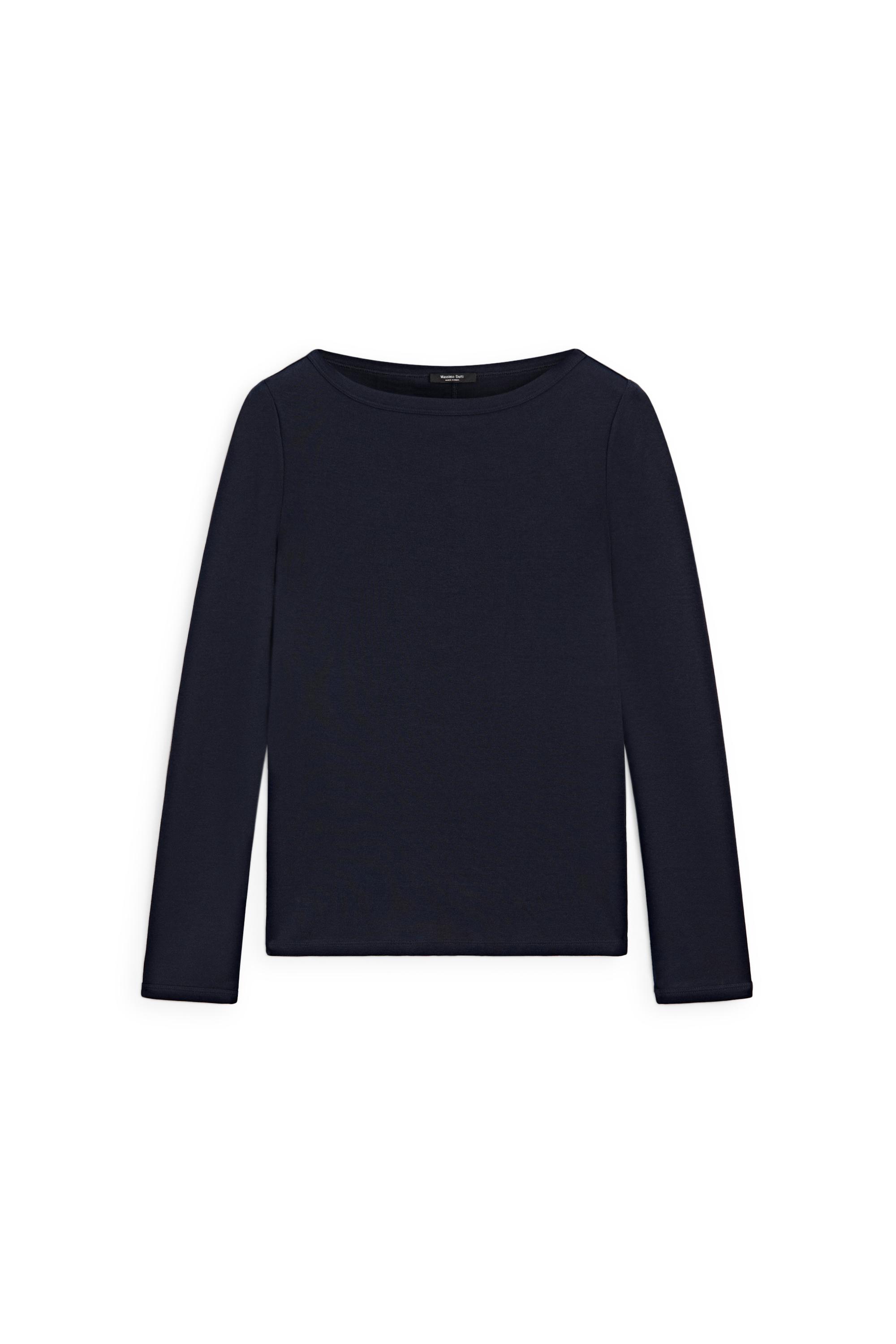 Massimo Dutti Uzun kollu kayık yaka t-shirt