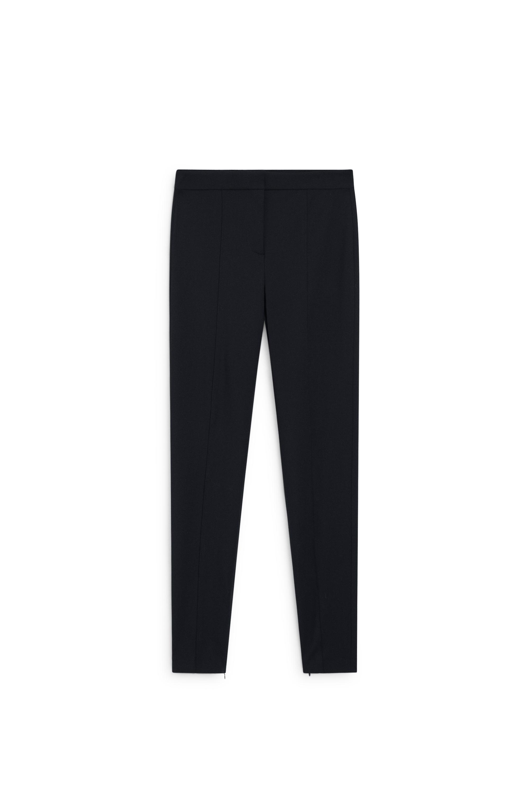 Skinny fit pants with zip hem - LIMITED EDITION by Massimo Dutti