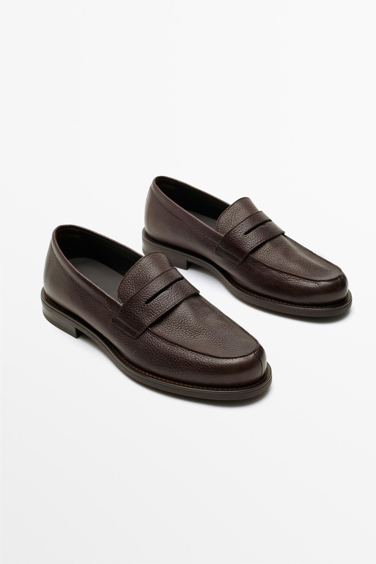 Soft leather loafer — BROWN