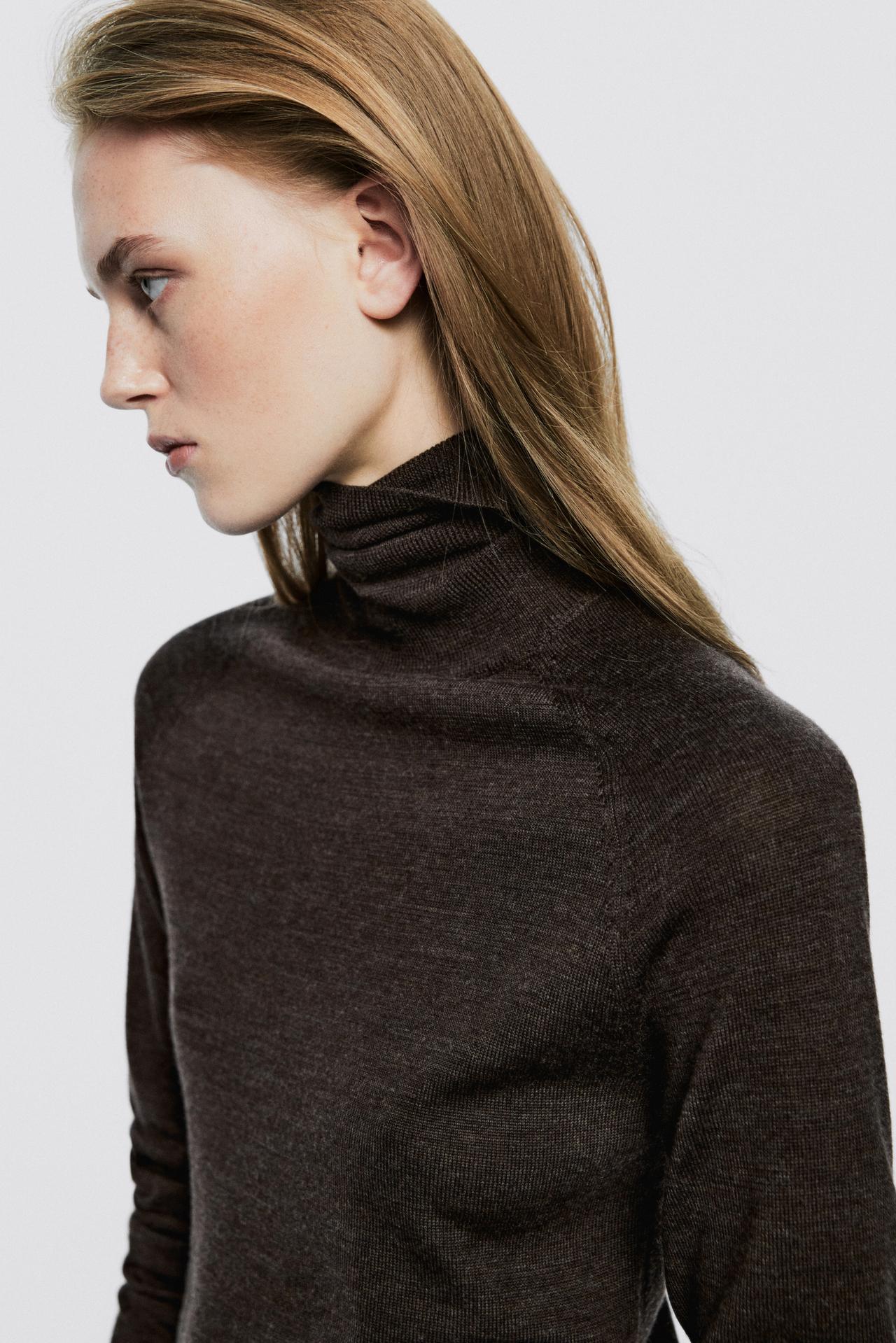 100% wool button-detail knit sweater - LIMITED EDITION — Chocolate