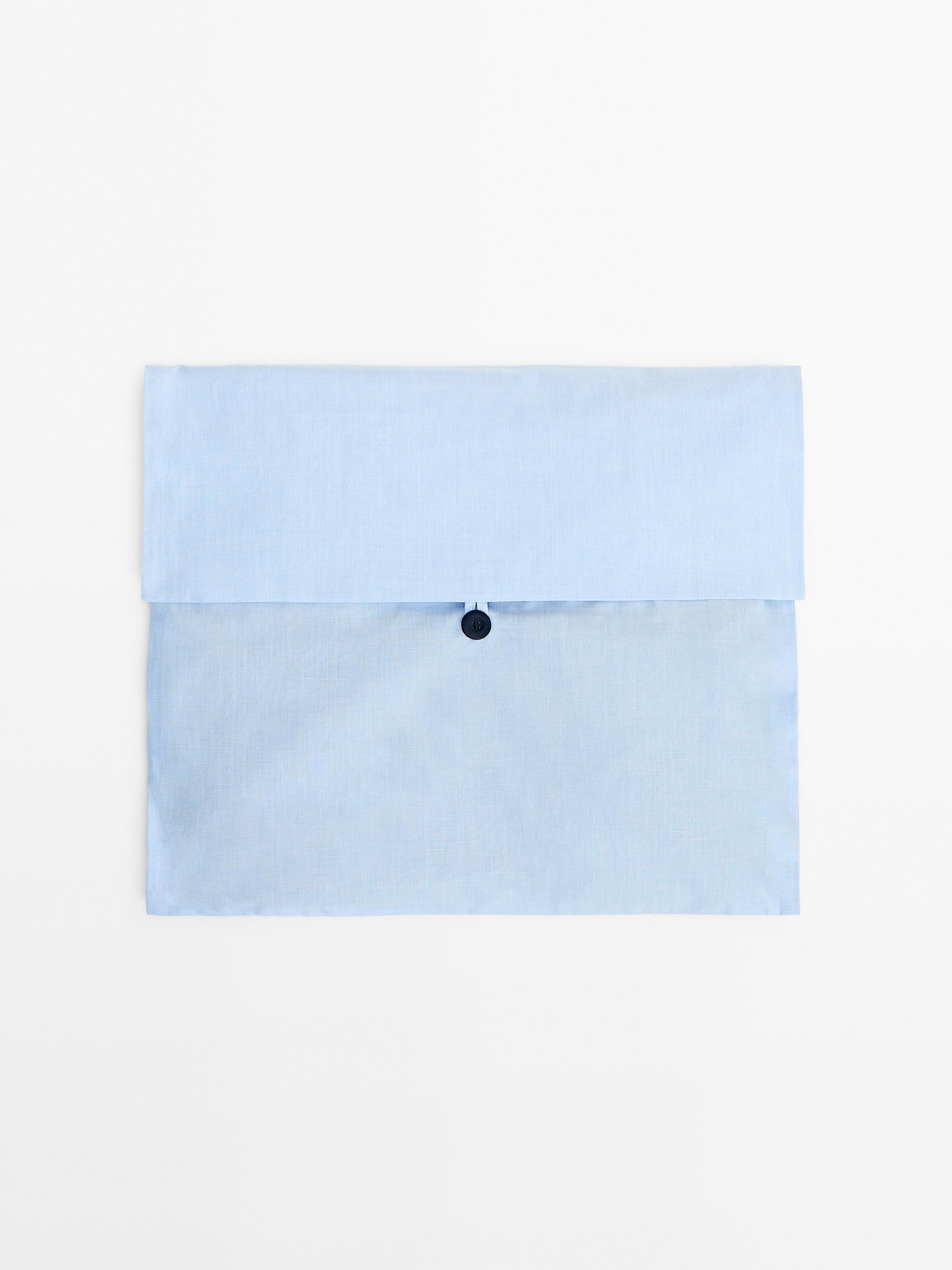 Short sleeve pyjama top and striped trousers