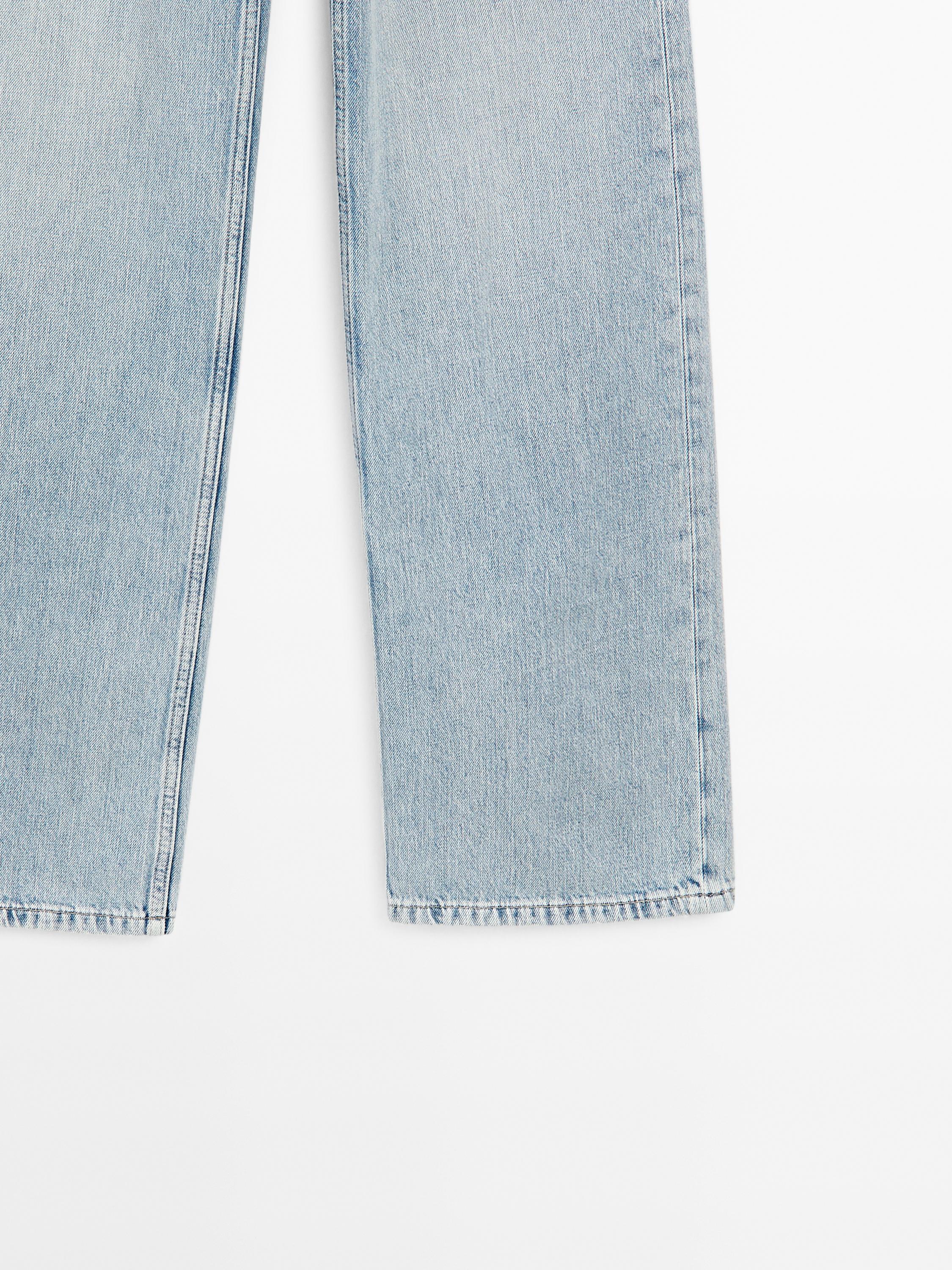 High-waist wide-leg jeans