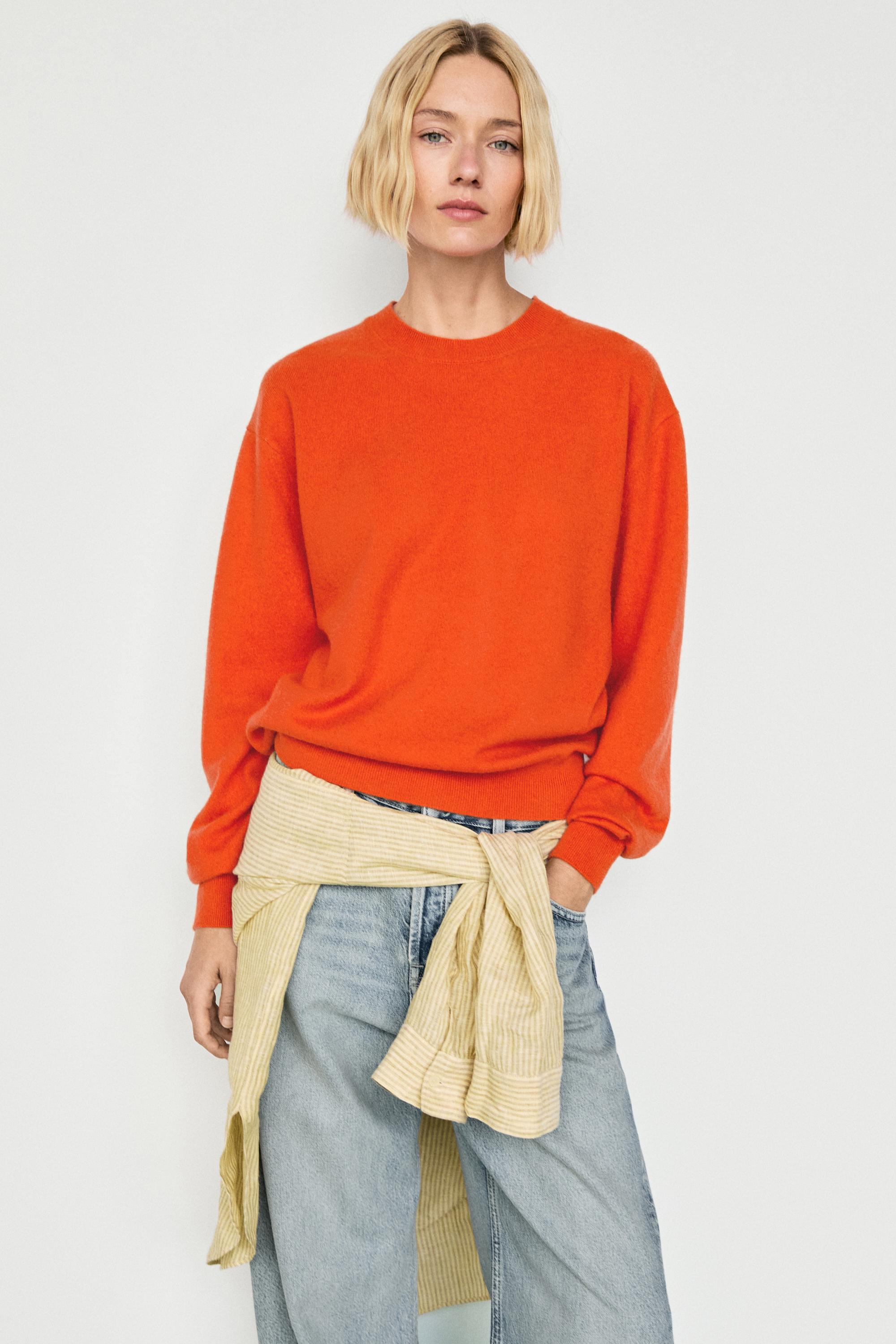 Pull manches longues 100 % cachemire