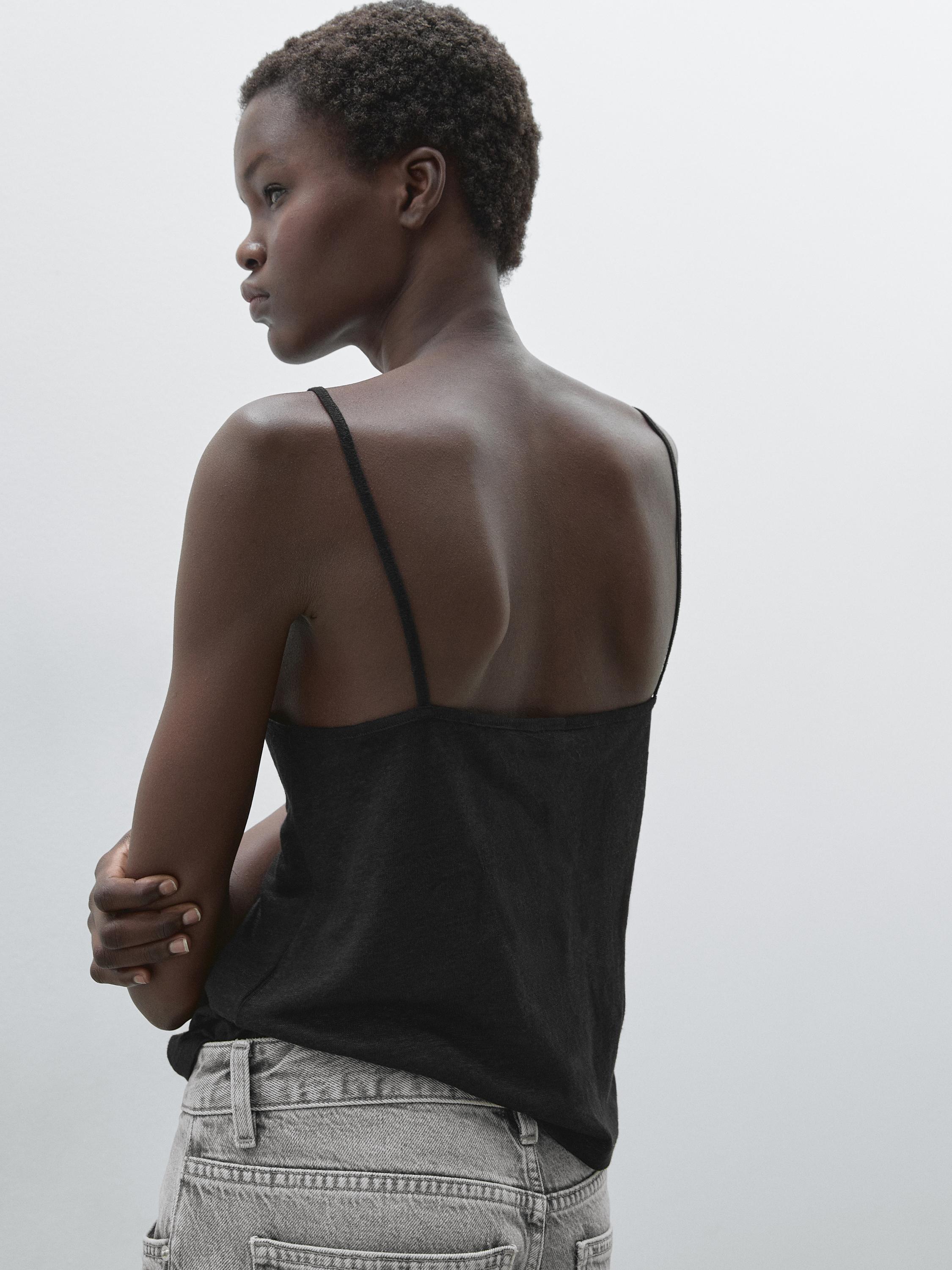 Top tirantes detalle encaje