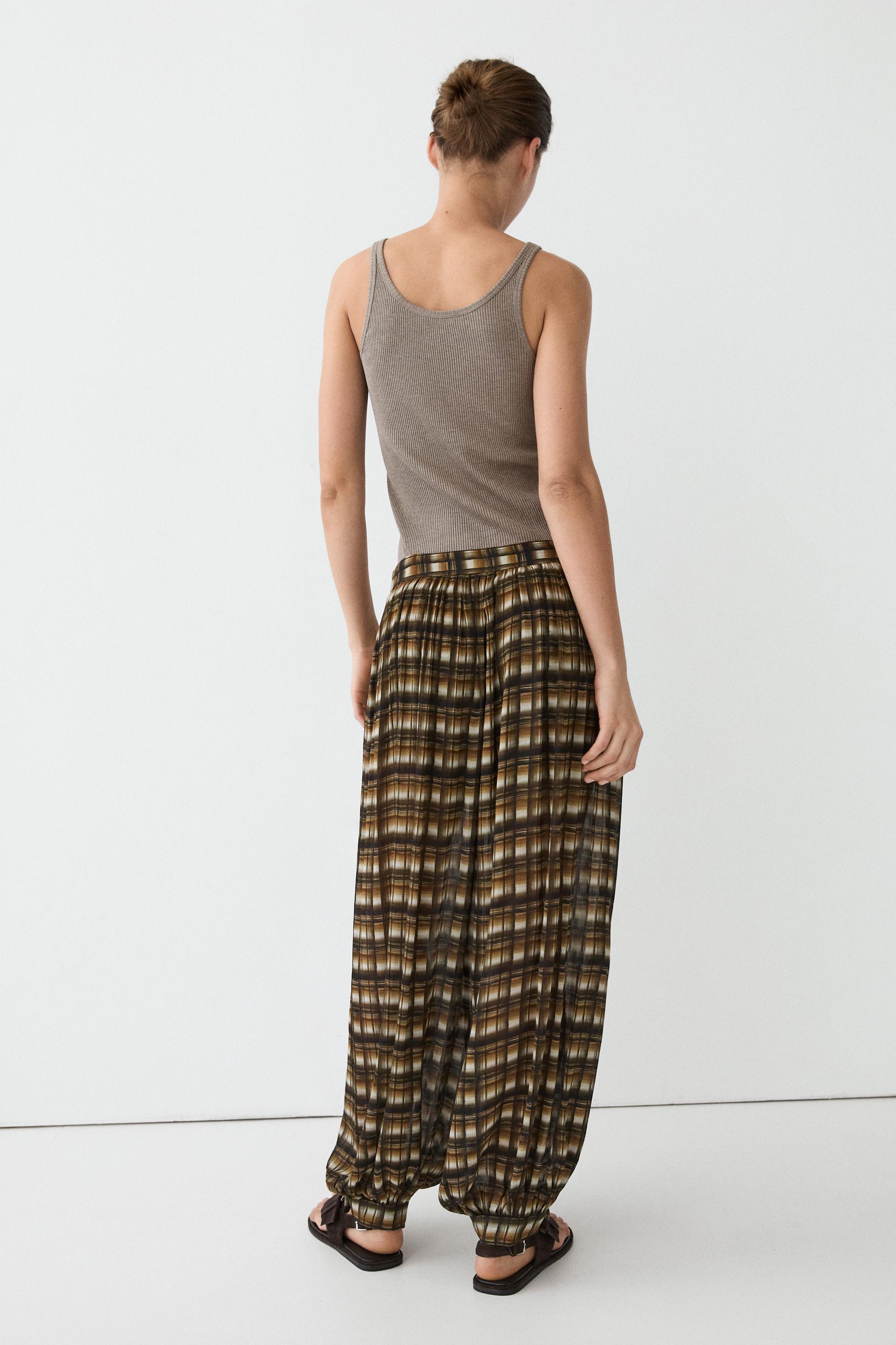 Flowing sarouel trousers — MUSTARD YELLOW