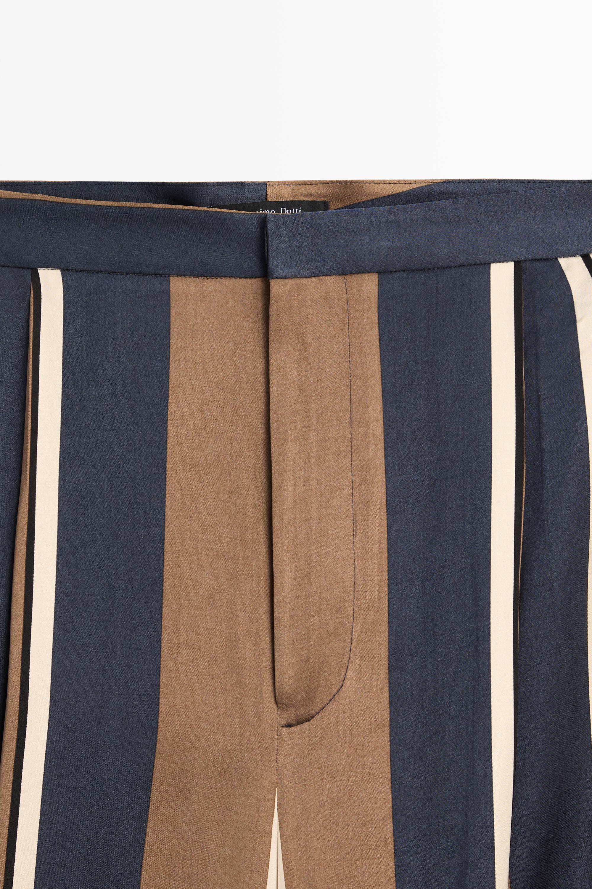Satin pants with tie-up hem detail — ANTHRACITE GREY