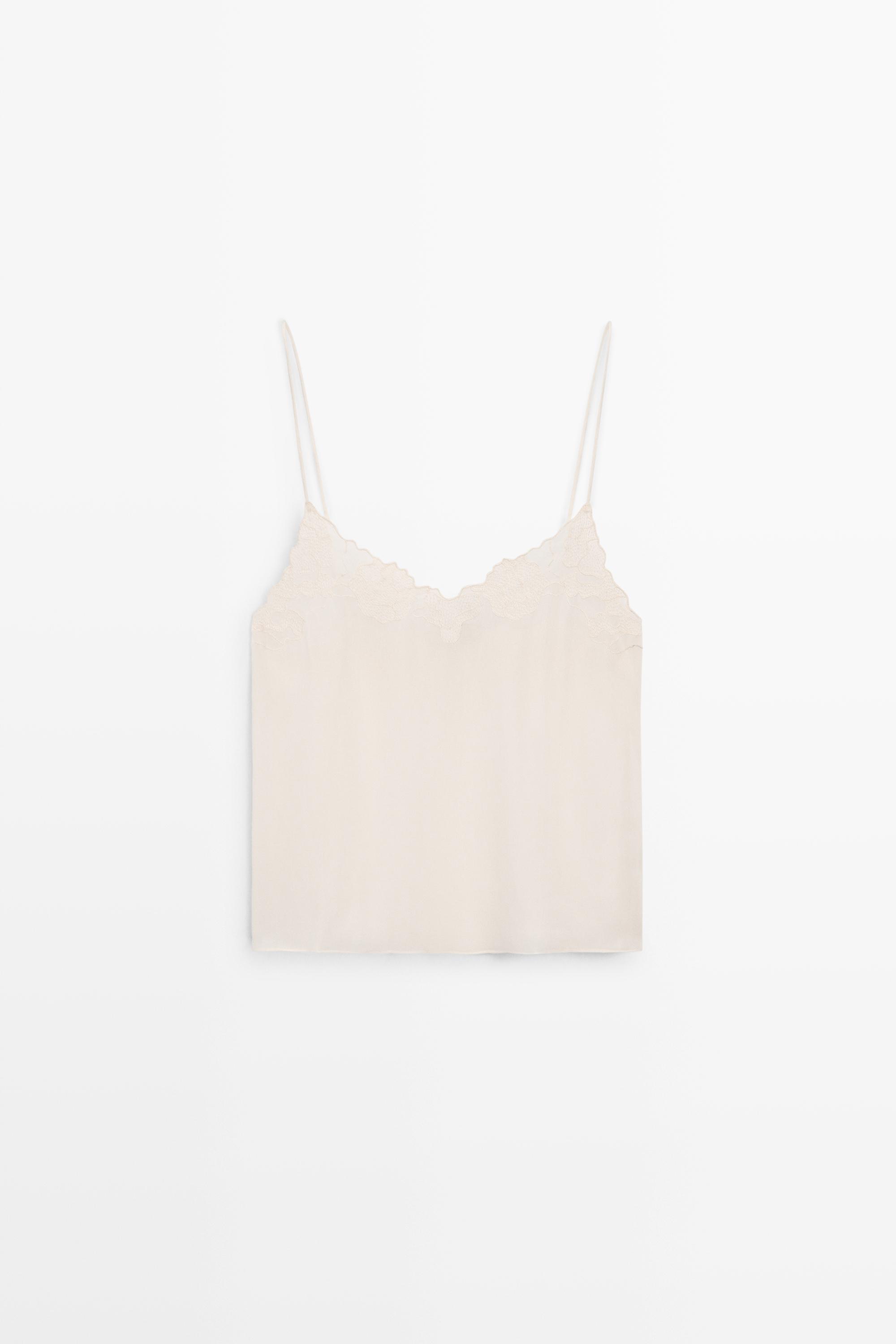 Top lencero fluido detalle bordado