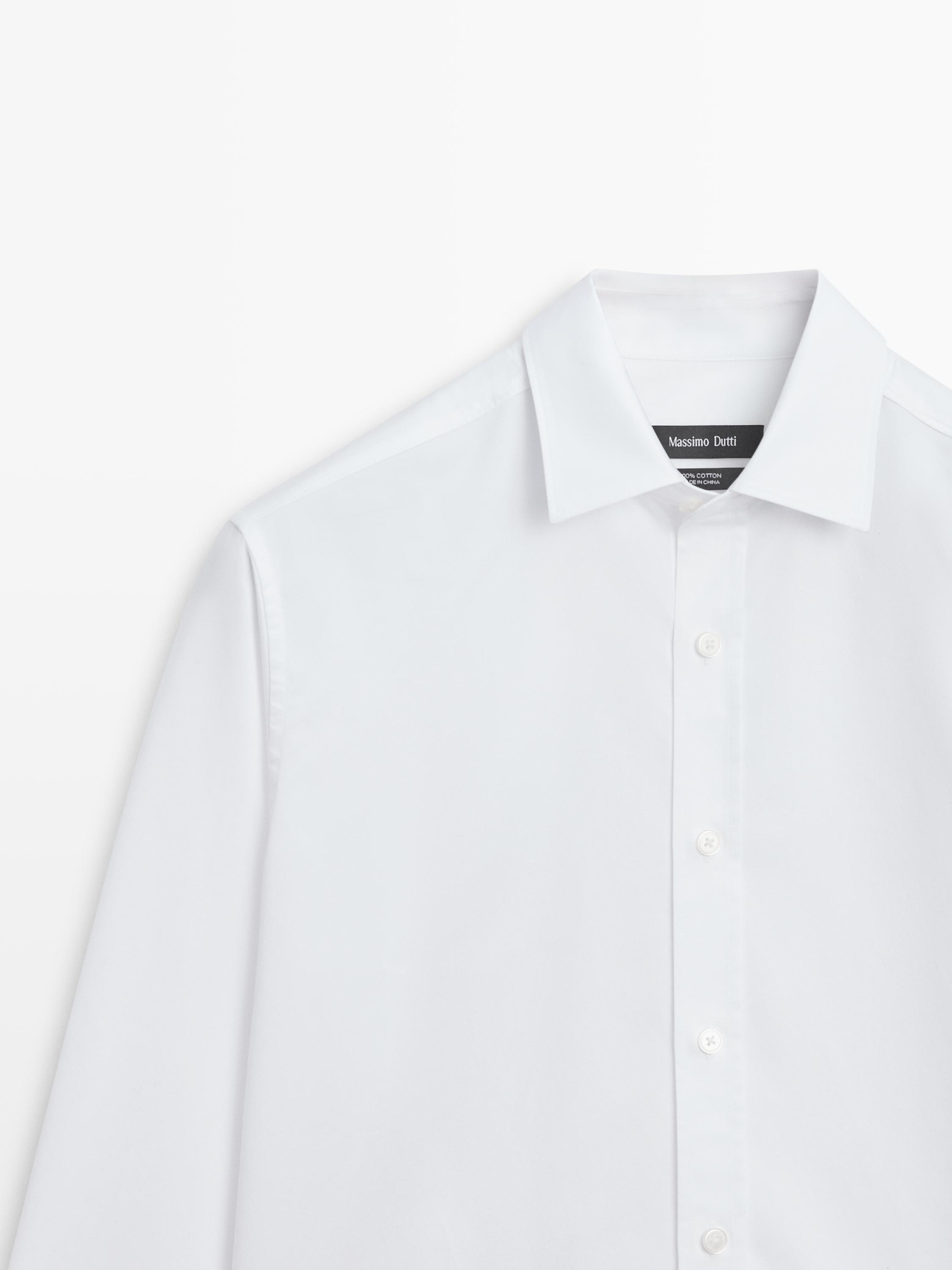 Regular-fit 100% cotton shirt