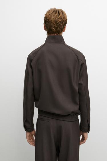 100% cool wool total look jacket — BROWN 5