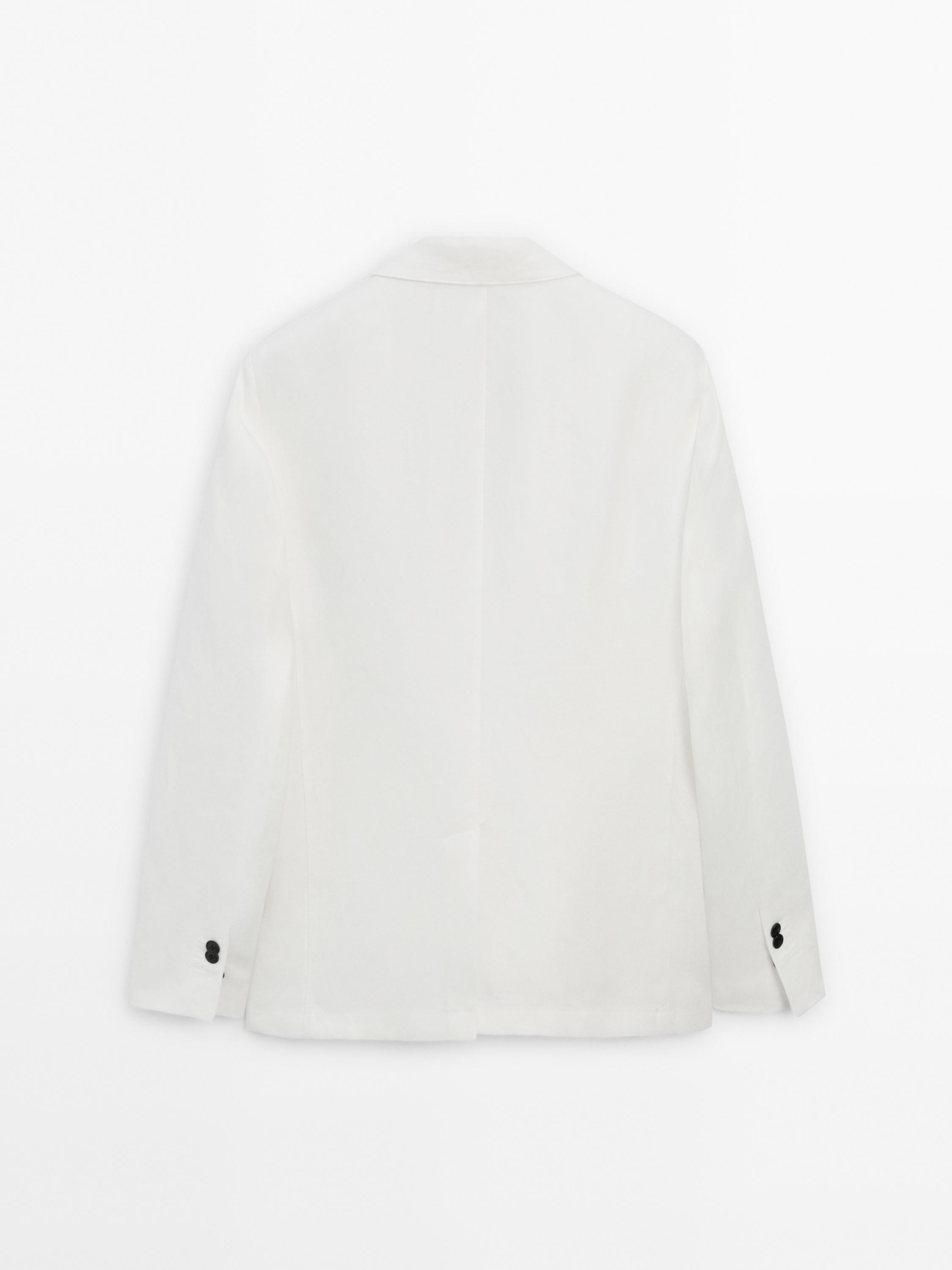 100% linen suit blazer