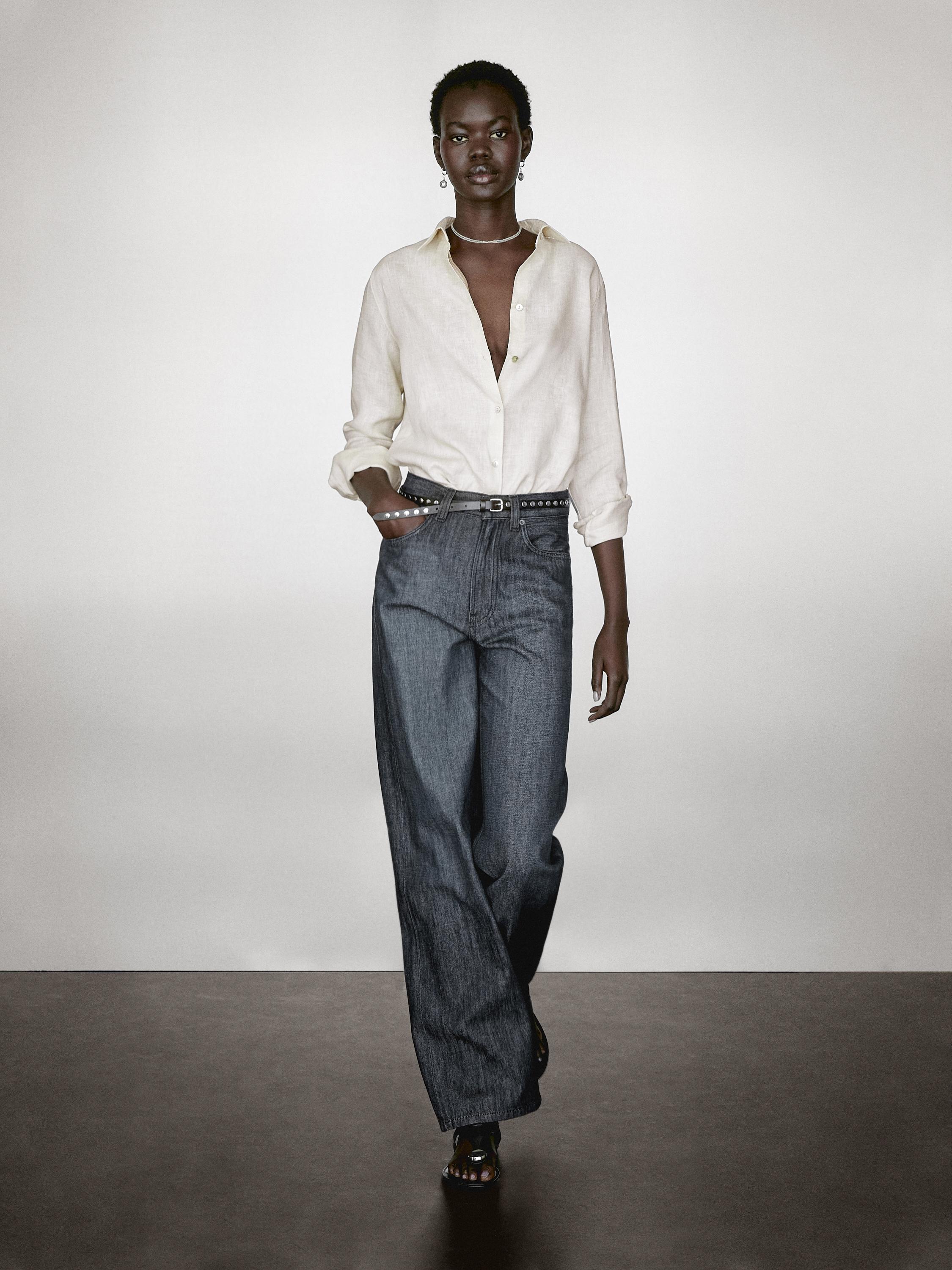 Lepršava košulja od 100 % lana